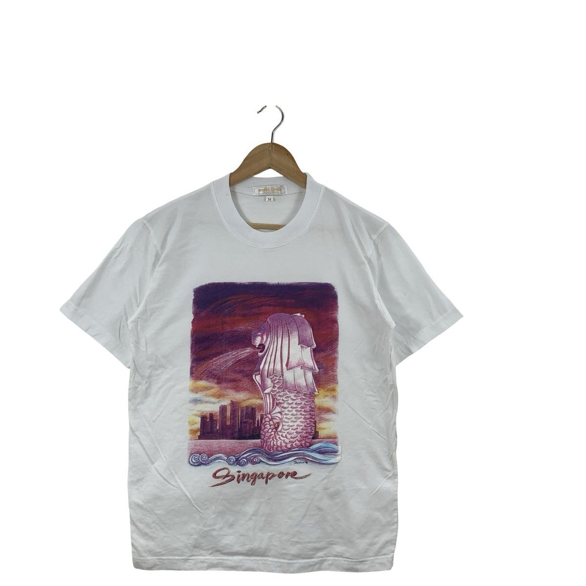 Vintage Vintage SINGAPORE Tourist Merlion Graphic Tee Shirt Top Size US M / EU 48-50 / 2 - 4 Thumbnail