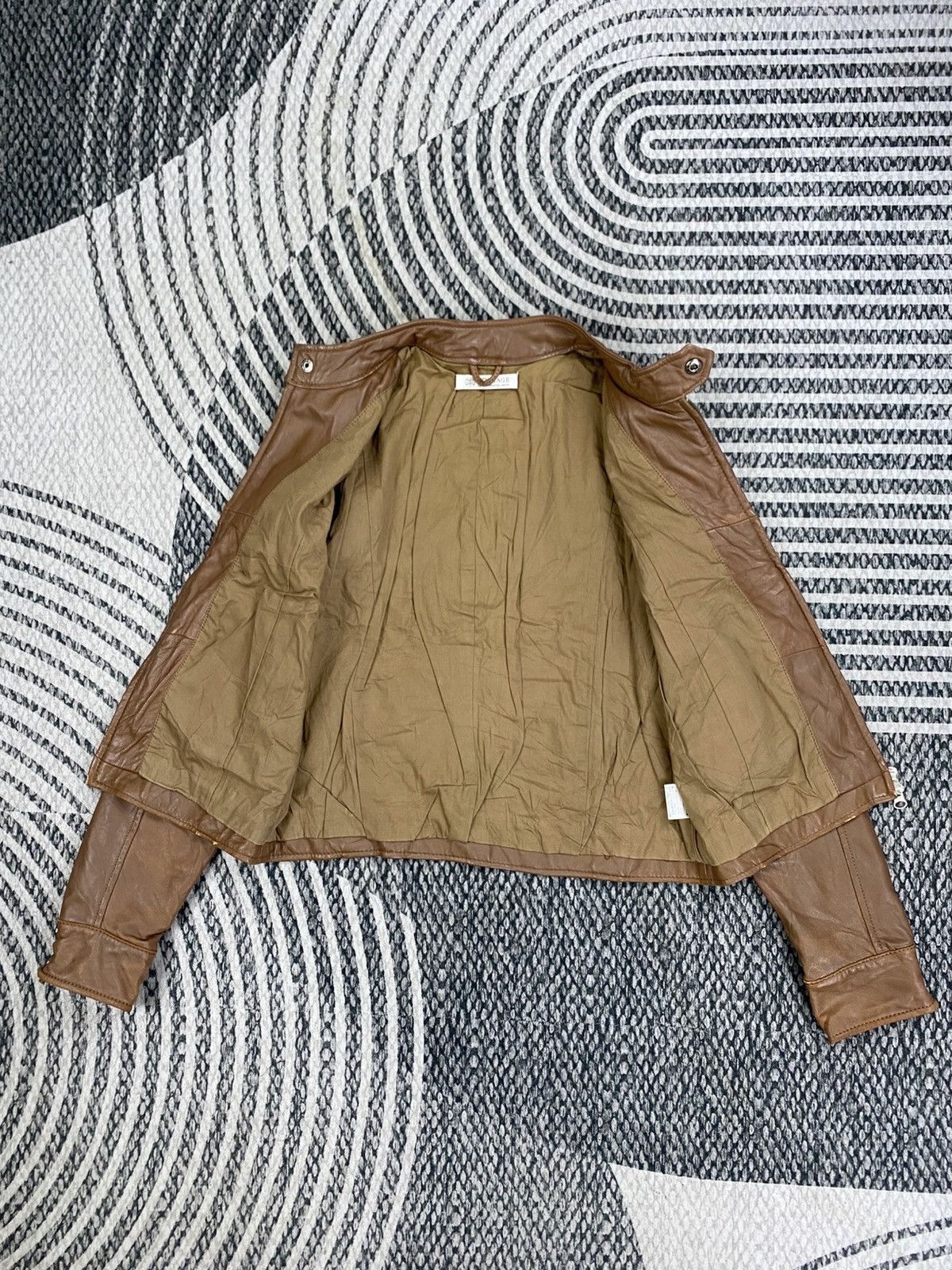 Japanese Brand Vtg Collage Gallardagalante Fulzipp Genuine Leather Jacket Size S / US 4 / IT 40 - 5 Thumbnail