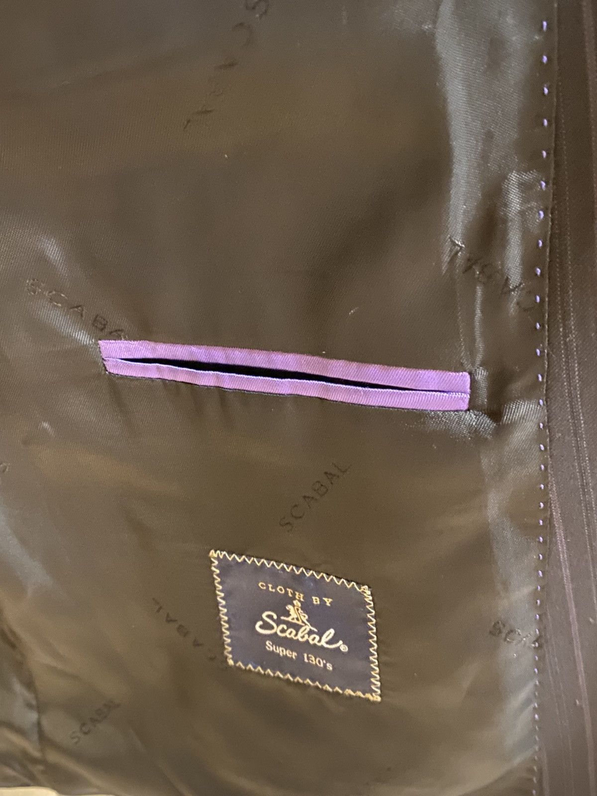 SCABAL Scabal Vintage Super 130’s Wool Suit–Size 54R–New w/Tags Size 54R - 7 Thumbnail