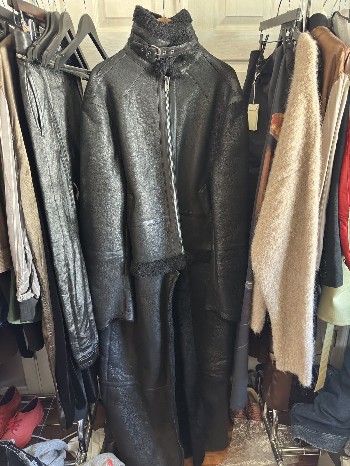GRAIL vetements aw15 long convertible shearling coat