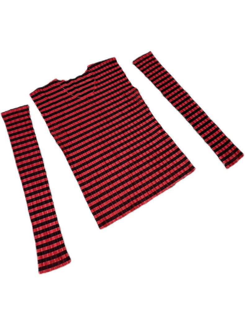 Issey Miyake Issey Miyake Black and red striped vest Size L / US 10 / IT 46 - 2 Thumbnail