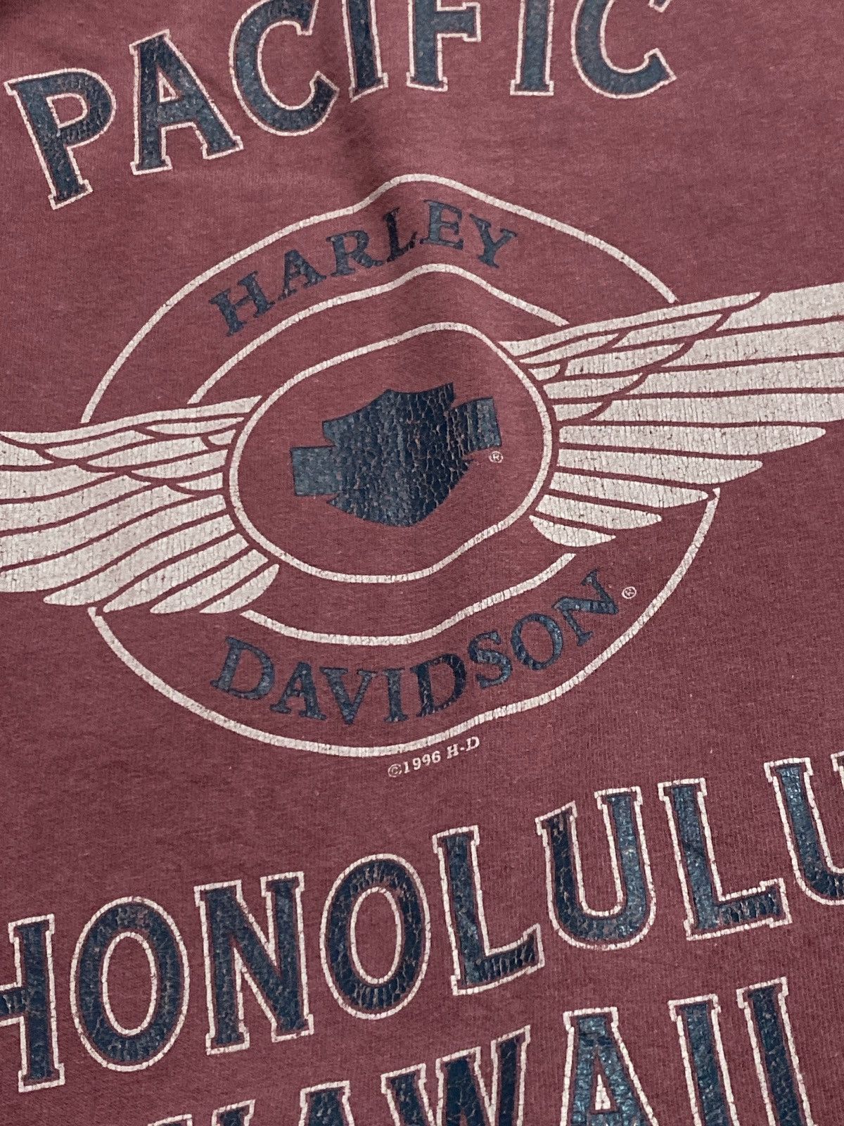 Harley Davidson Vintage 90s Harley Davidson Honolulu Hawaii Single Stitch Size US M / EU 48-50 / 2 - 7 Thumbnail