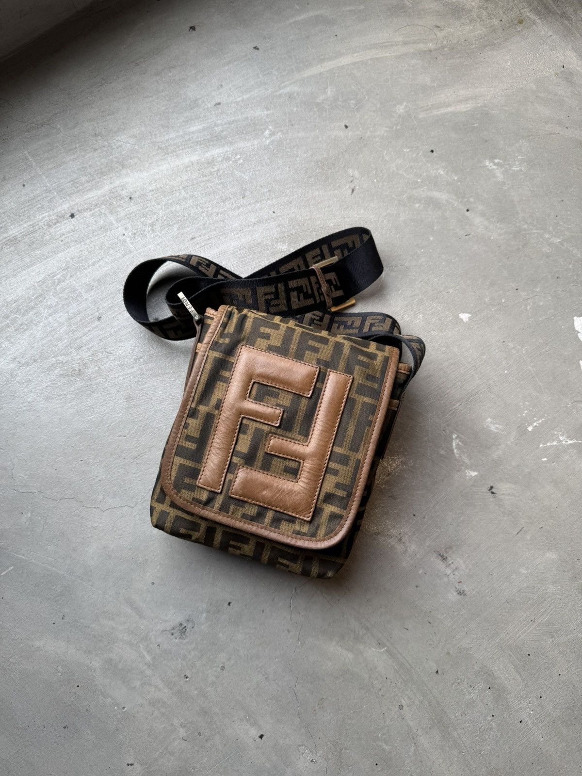 Fendi Fendi Brown Fendi Mini FF Zucca Crossbody Size ONE SIZE - 2 Thumbnail