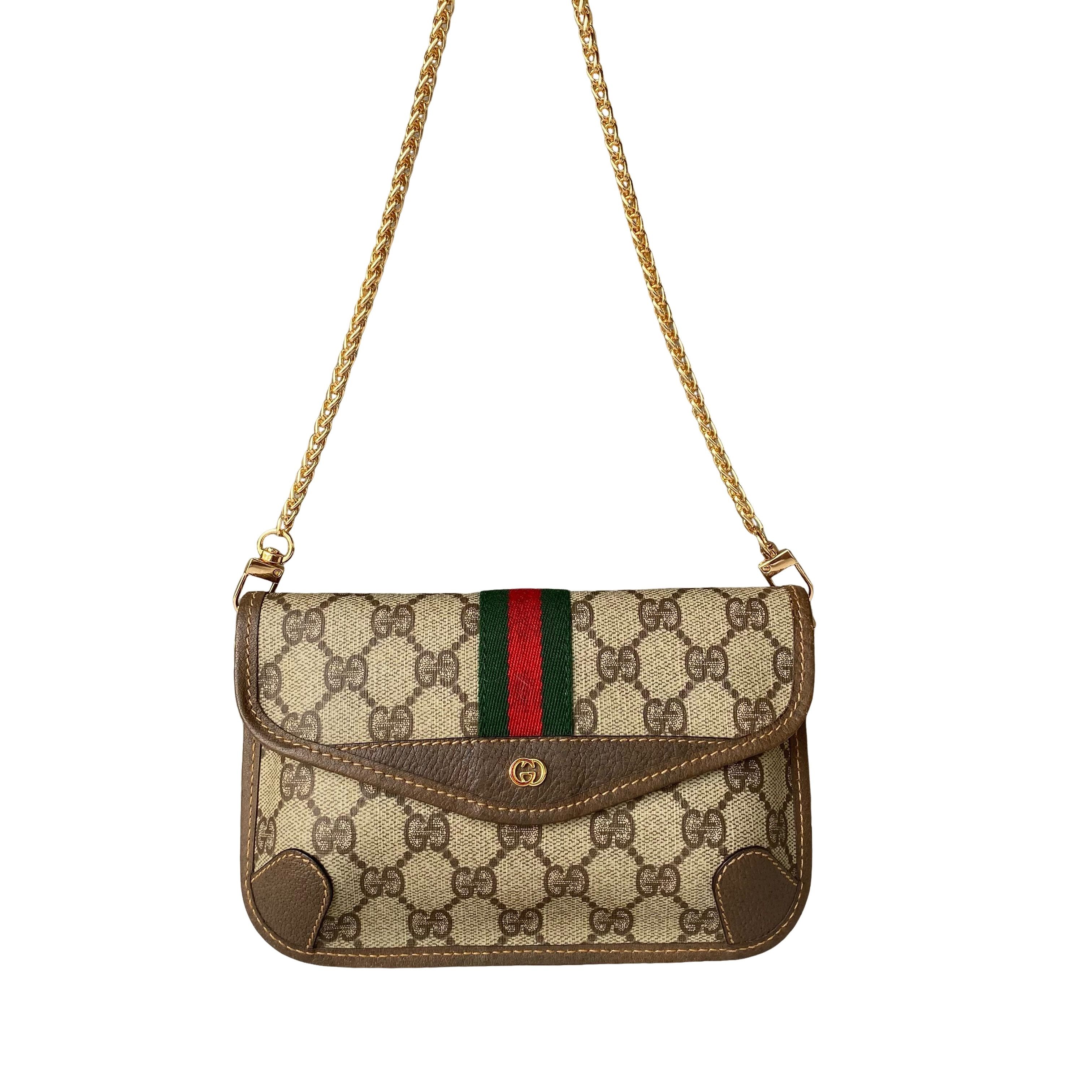 Gucci Gucci Monogram Web Stripe Clutch Size ONE SIZE Size ONE SIZE - 1 Thumbnail