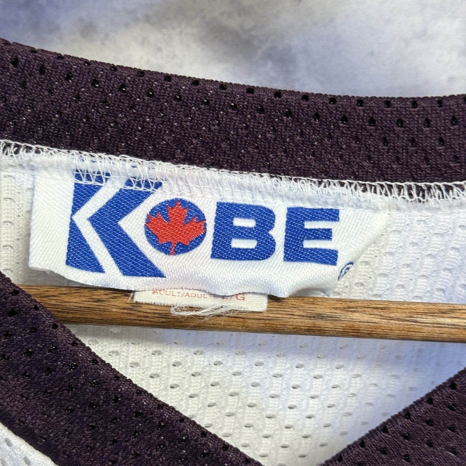 Vintage Vintage Kobe Hockey Jersey National Sports Grill White 90s S Size US L / EU 52-54 / 3 - 4 Thumbnail