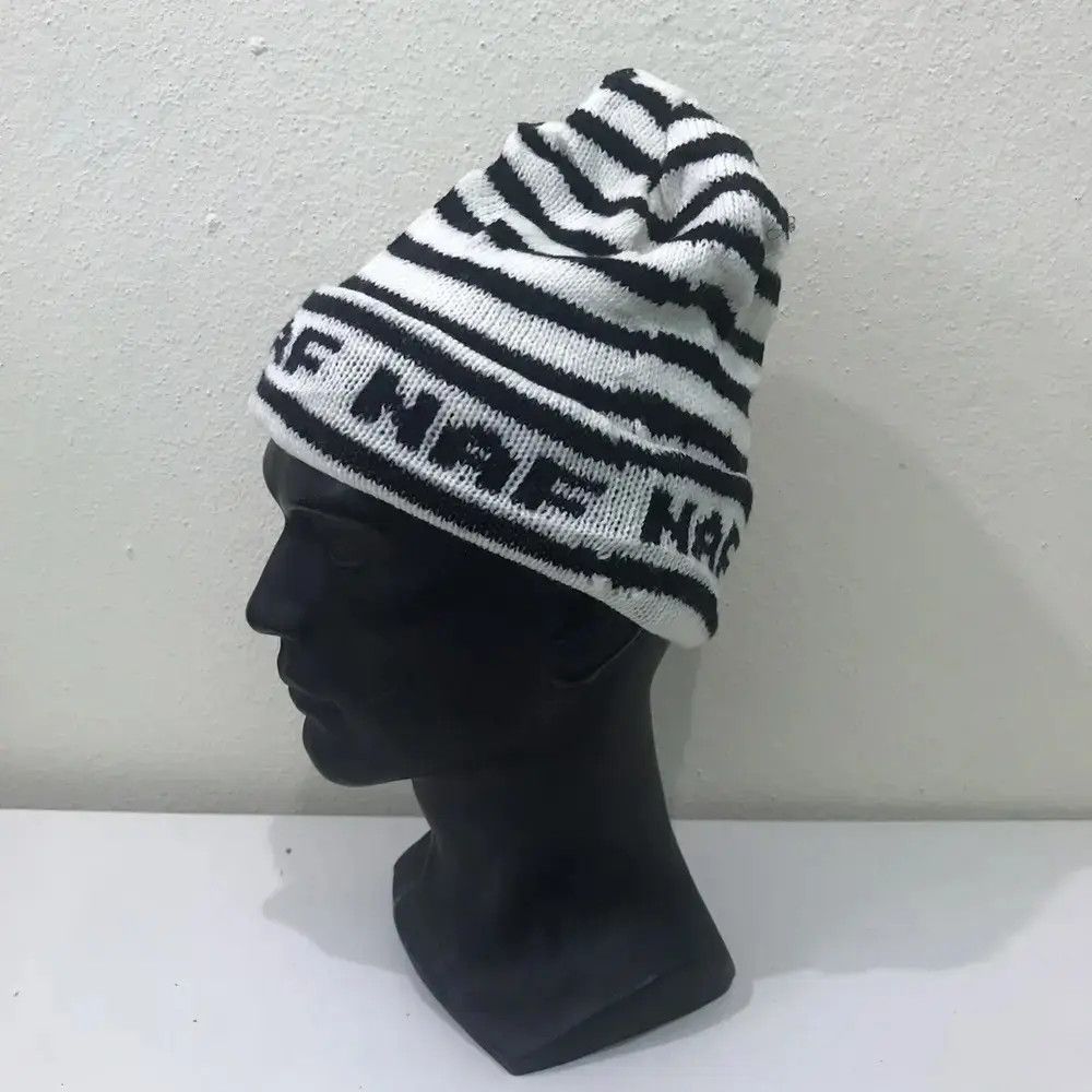 Japanese Brand × Vintage Vintage Naf Naf Paris Stripe Jail Beanie Hat Size ONE SIZE - 2 Thumbnail