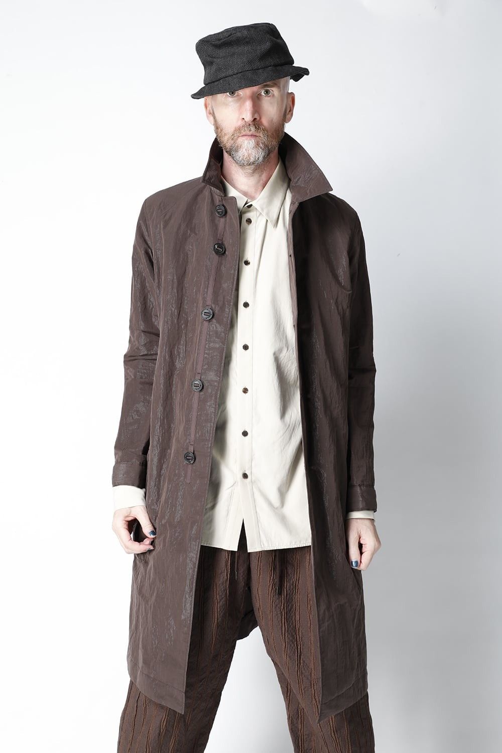 Devoa Devoa 21SS Coat lightweight highdensity Co/Pe Mud Gray Size US M / EU 48-50 / 2 - 5 Thumbnail