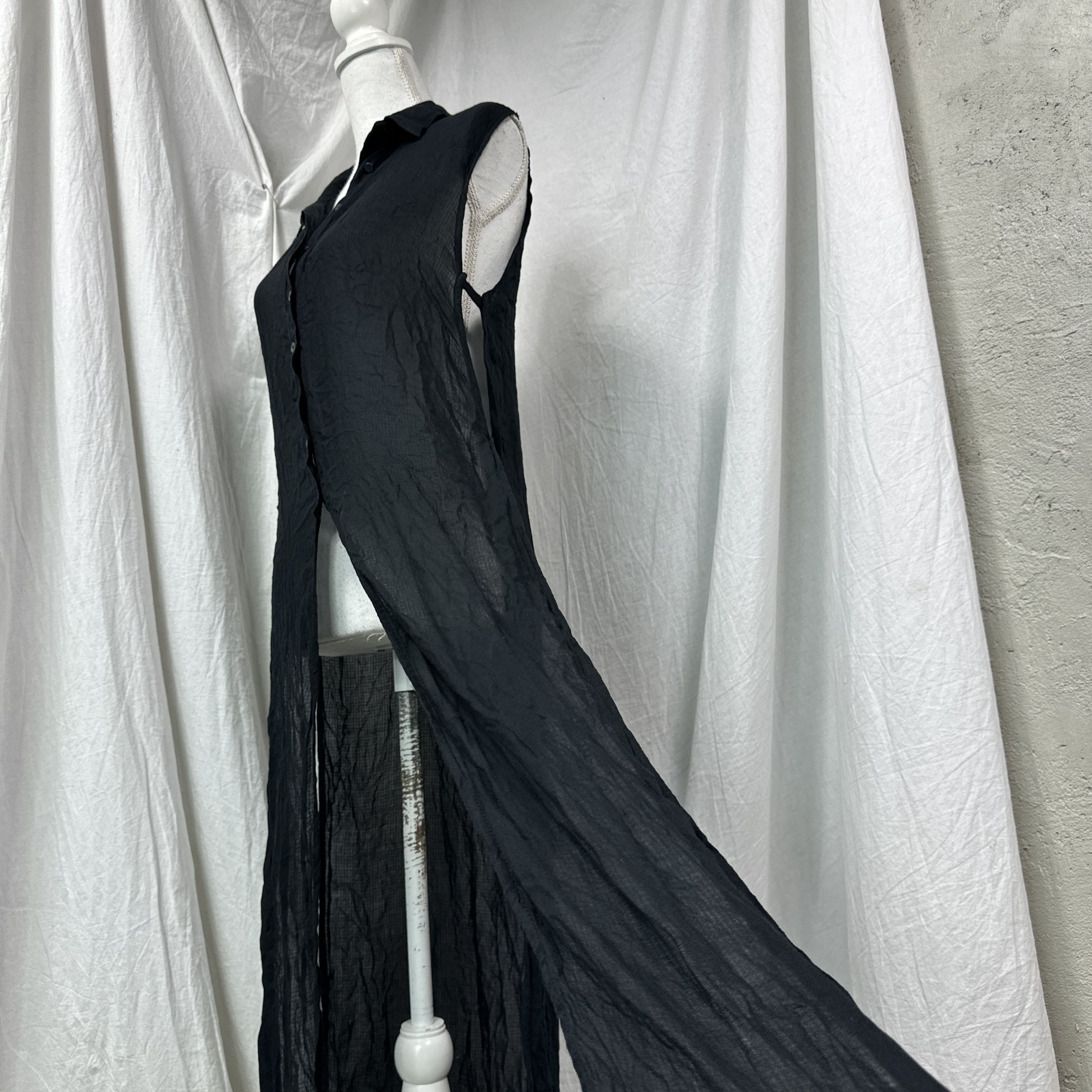 Vintage Vintage Opium Mesh Sheer Oversized Butonned Dress Y2K Size L / US 10 / IT 46 - 7 Thumbnail