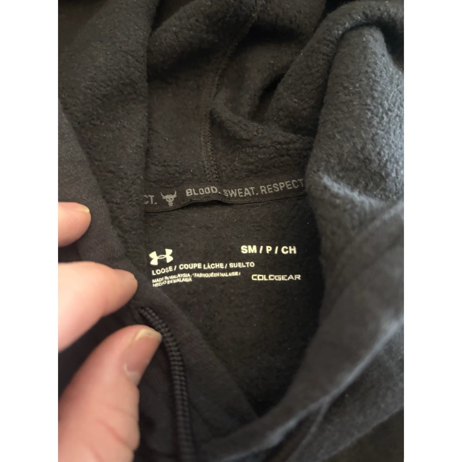 Under Armour Under Armour Project Rock Hoodie Mens S Short Sleeve Black Logo Pullover Lightweight Pockets Hood BSR Gym C2 Size US S / EU 44-46 / 1 - 2 Thumbnail