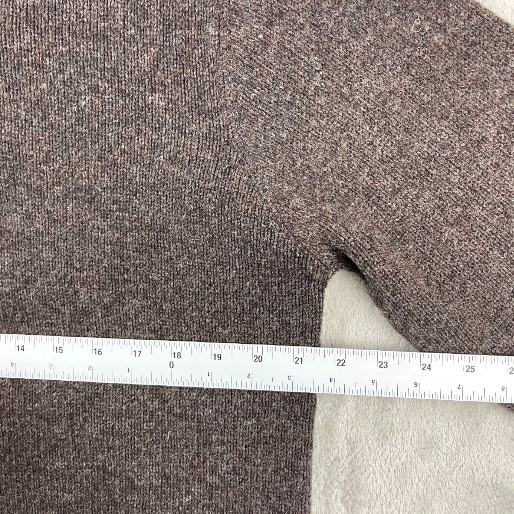 Gap VINTAGE Gap 1/4 Zip Sweater Men Large Brown LambsWool Blend Mock Preppy NWOT Size US L / EU 52-54 / 3 - 5 Thumbnail