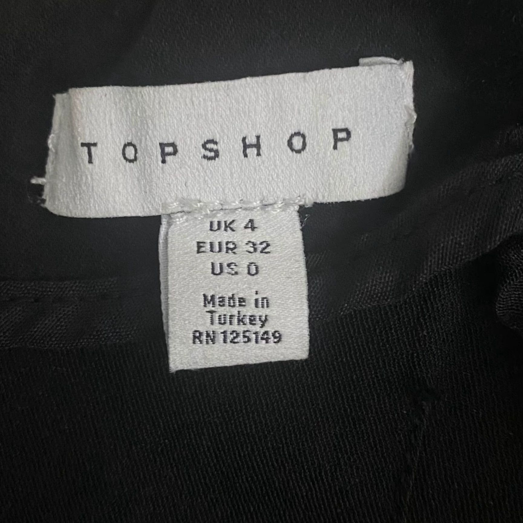 Topshop Topshop Body-Con Mini Dress Women's 4 Black Sleeveless One-Shoulder Zip Casual Party/Cocktail Woman Dress Bodycon Mini Size S / US 4 / IT 40 - 6 Thumbnail