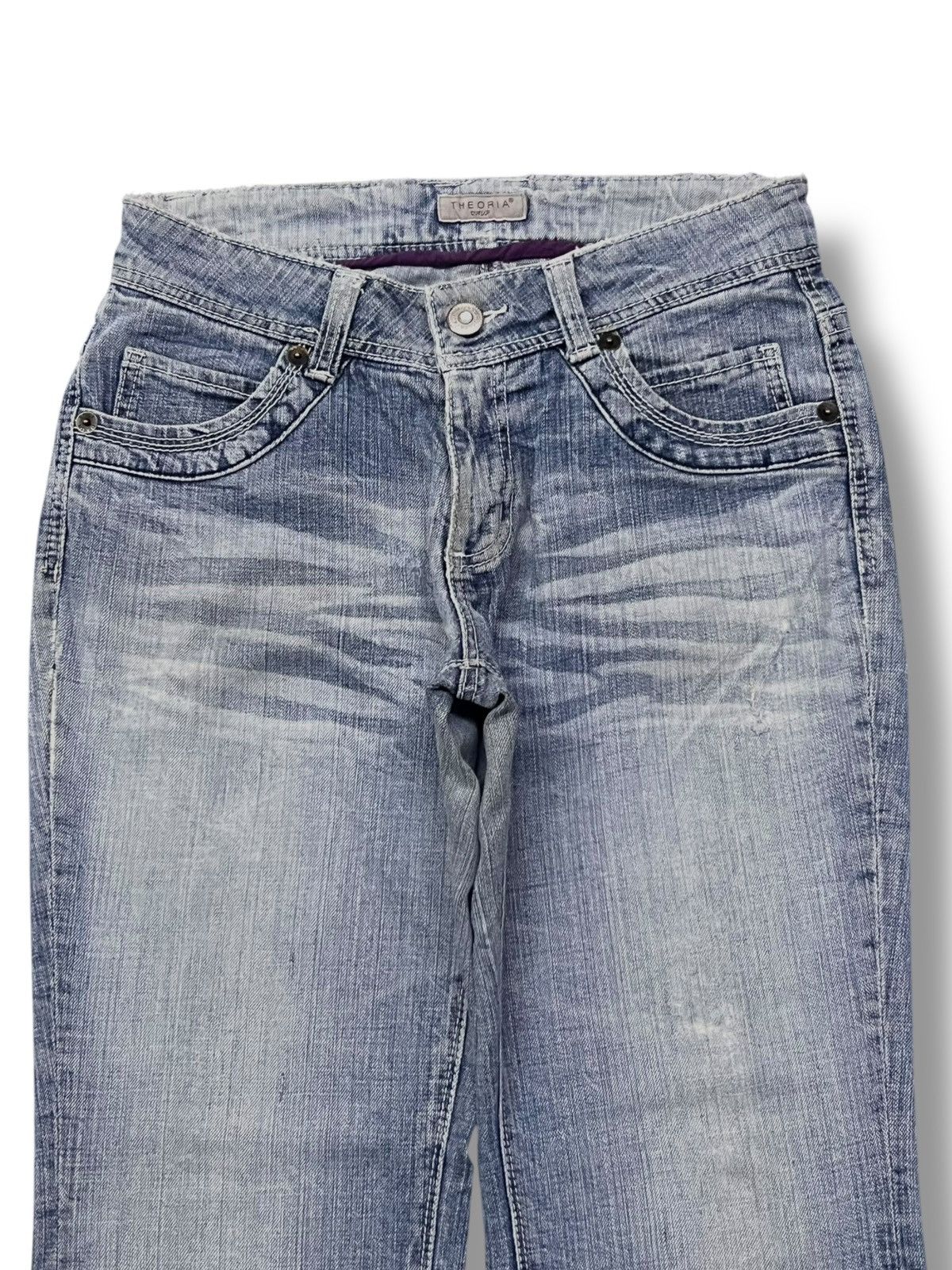 Japanese Brand Bootcut Vintage Theoria Spicy Denim Japan - Distressed Denim Size 30" / US 8 / IT 44 - 3 Thumbnail