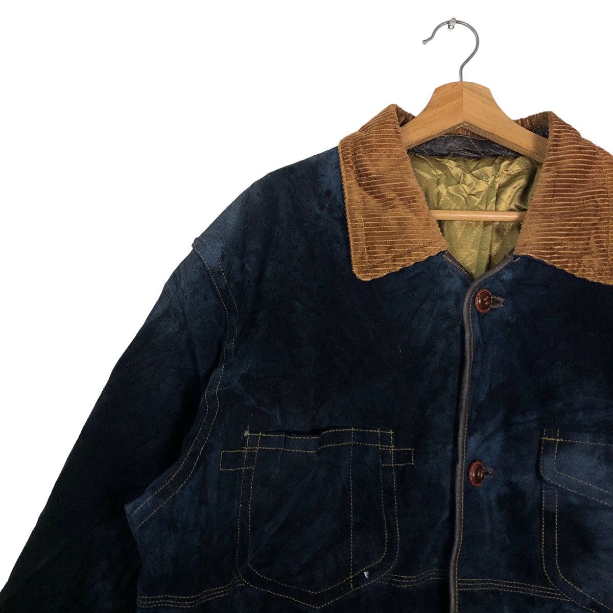 Genuine Leather 🔥90’s Vtg Genuine Suite Leather Jacket Cargo Inspector Size US M / EU 48-50 / 2 - 7 Thumbnail