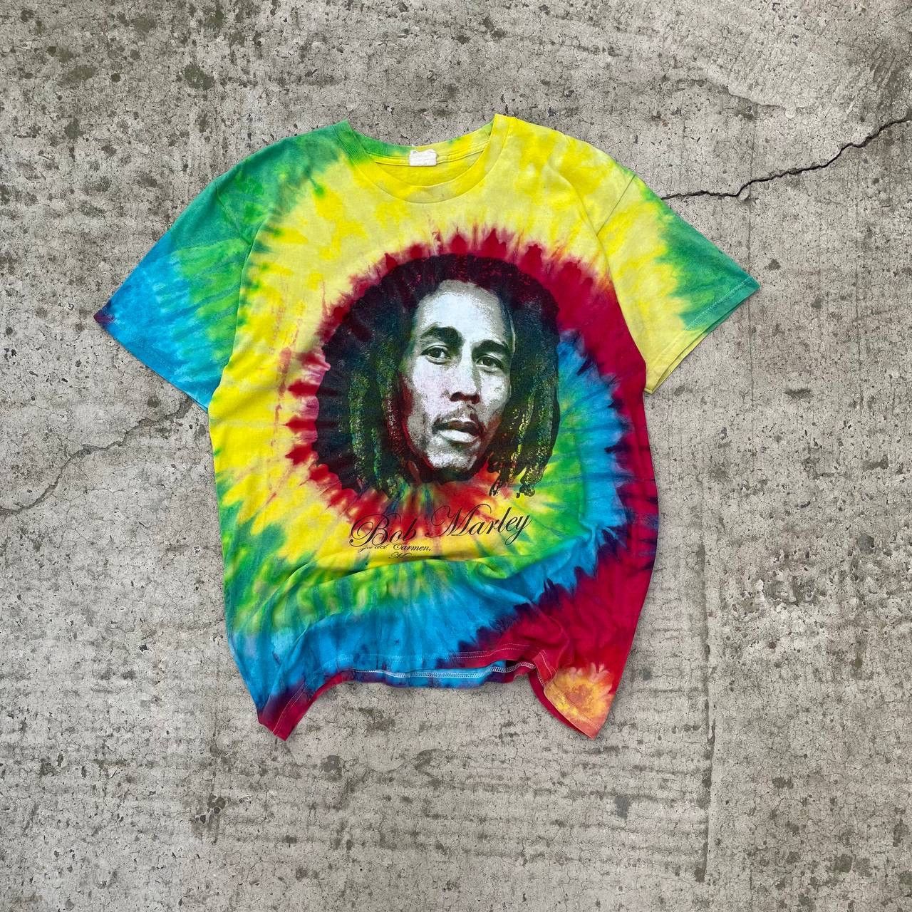 Vintage Adult The Bob Marley T-shirts Big Logo Tie Dye Y2K