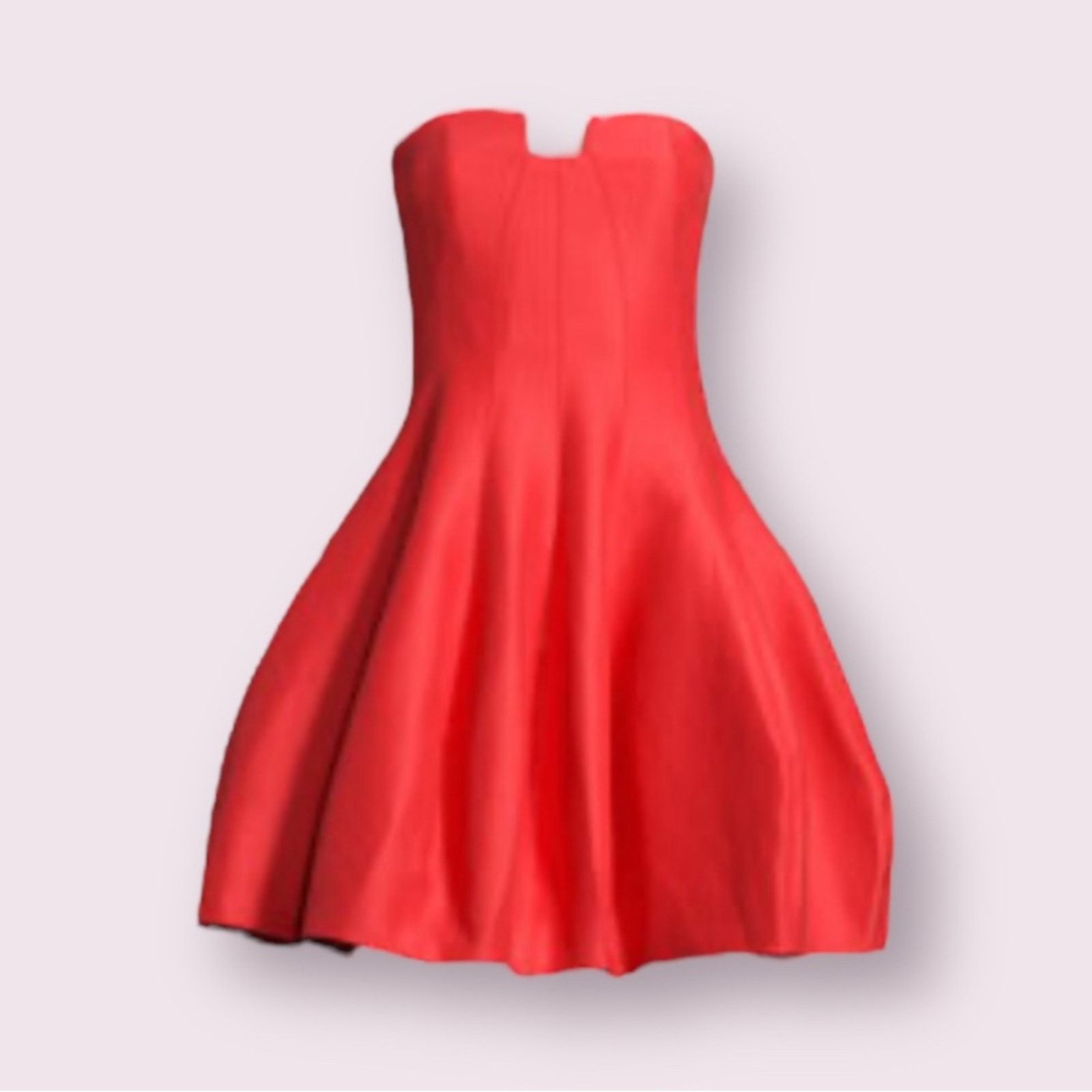 Halston Heritage Red outlet Cocktail Dress 10