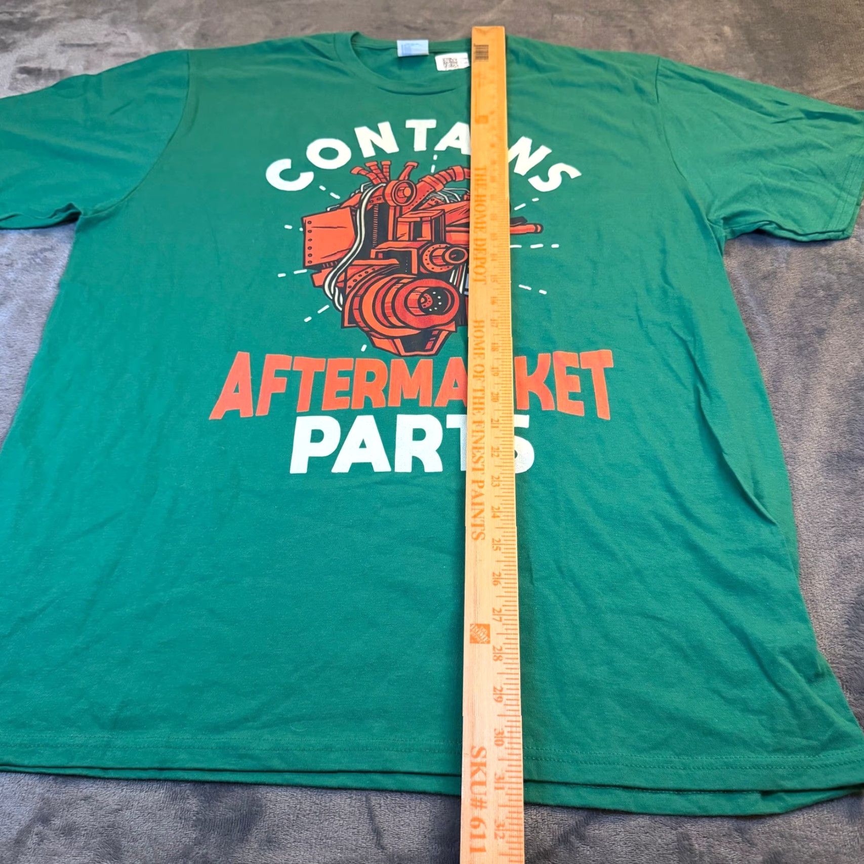 Port & Company Port & Company T-Shirt Mens XL Graphic Print Crew Neck Short Sleeve Cotton Blend Green Size US XL / EU 56 / 4 - 6 Thumbnail