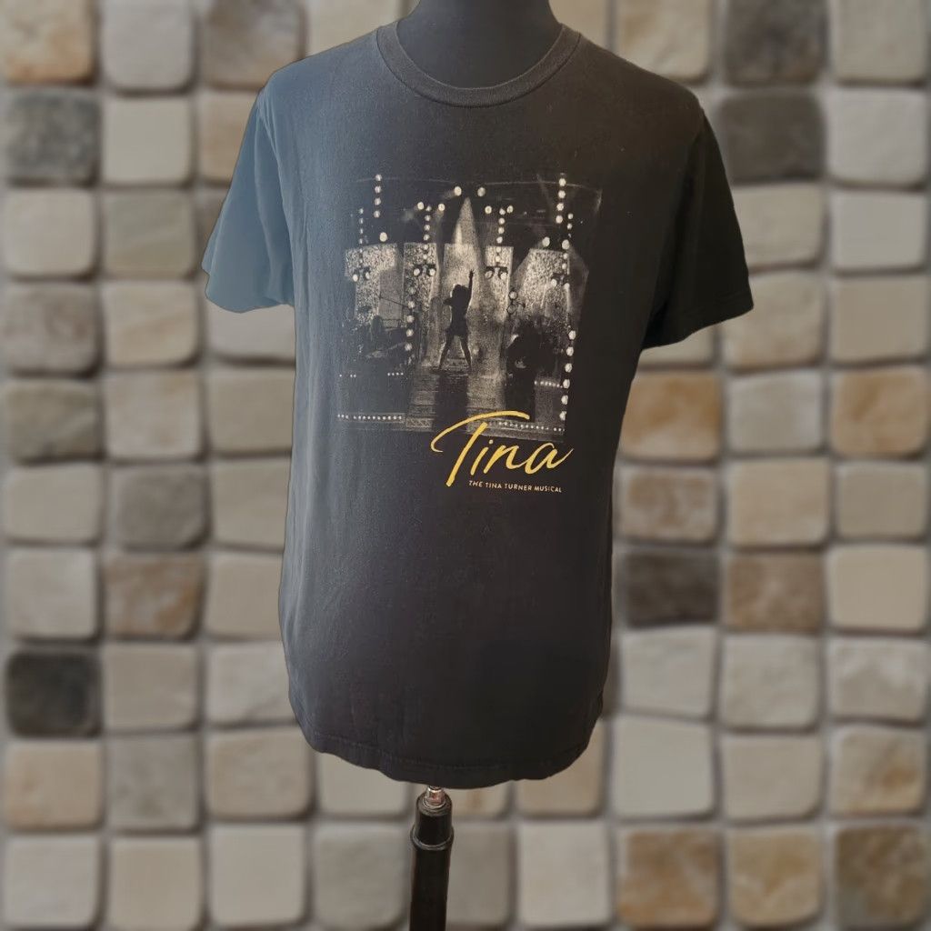 Vintage Tina The Tina Turner Musical Broadway Black Short Sleeve T Shirt Large Men Crew Neck Graphic Print Size US L / EU 52-54 / 3 - 1 Thumbnail