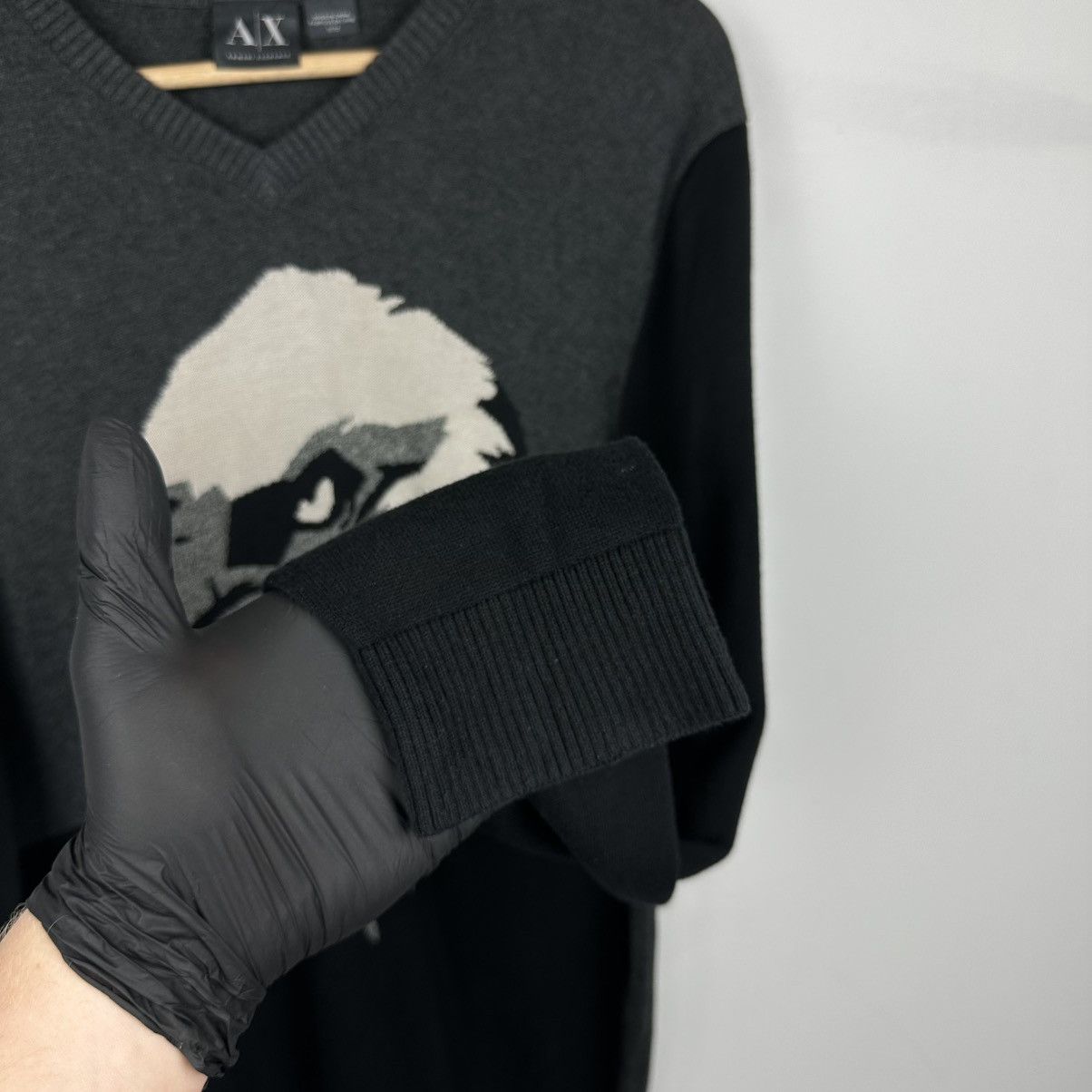 Armani Exchange Vintage Armani Exchange Eagle Knitted Sweater Size US M / EU 48-50 / 2 - 9 Thumbnail