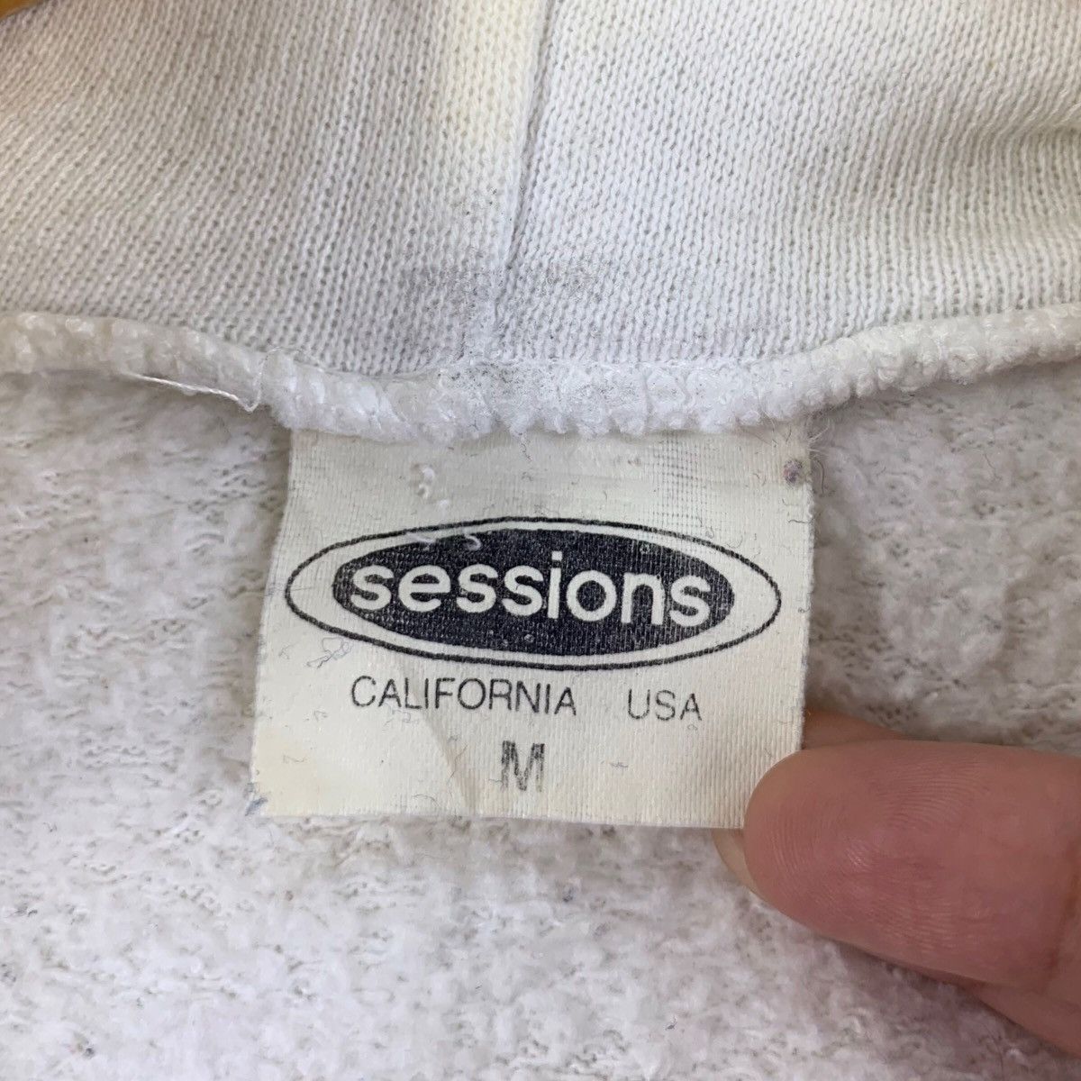 Sessions Vintage 90s SESSIONS USA Skateboard Skater Box Logo Hoodie Size US M / EU 48-50 / 2 - 7 Thumbnail