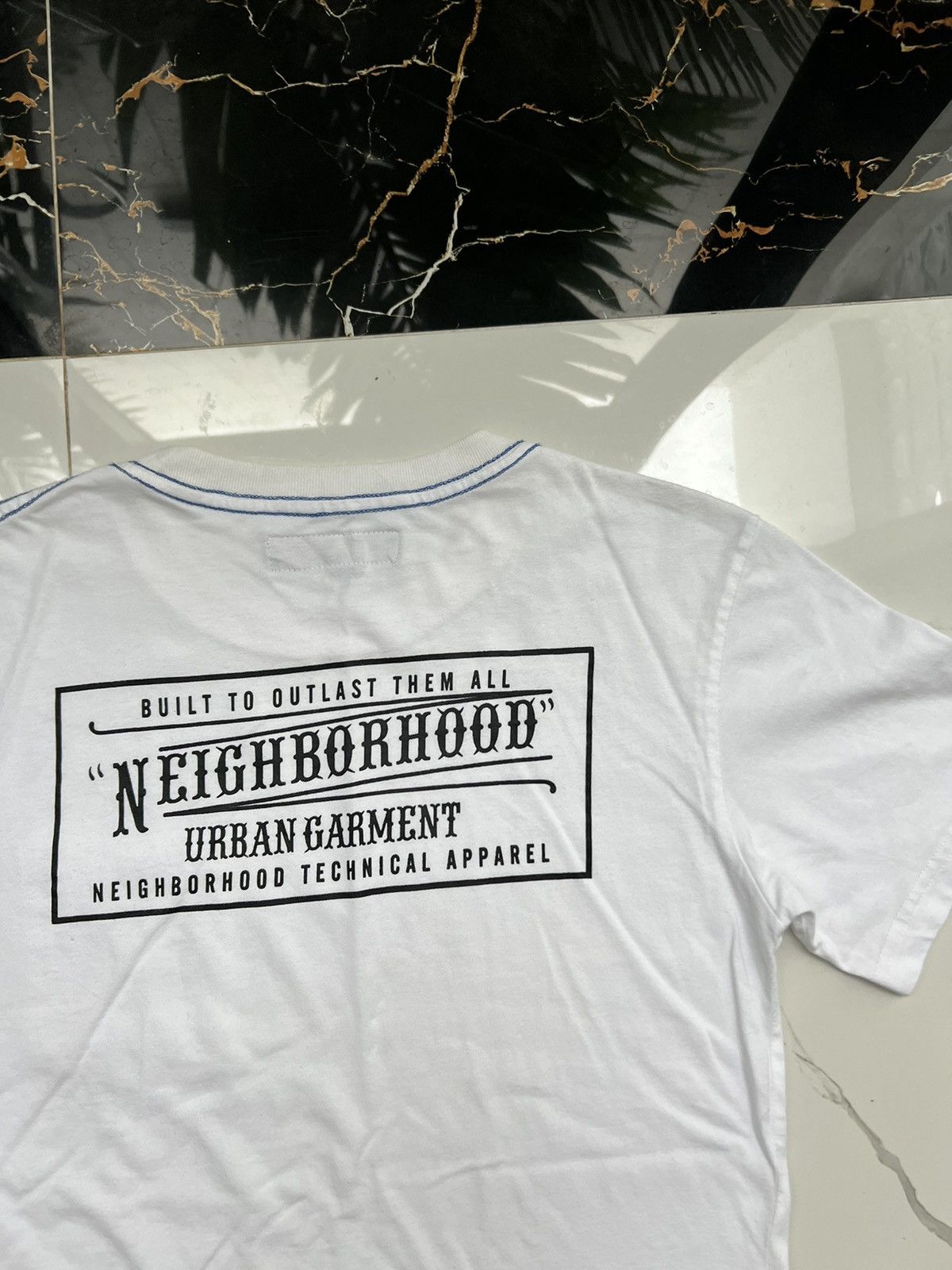 Neighborhood × Vintage 90's NEIGHBORHOOD RARE RETRO Y2K BIG DOUBLE SIDE LOGO TEE Size US S / EU 44-46 / 1 - 3 Thumbnail