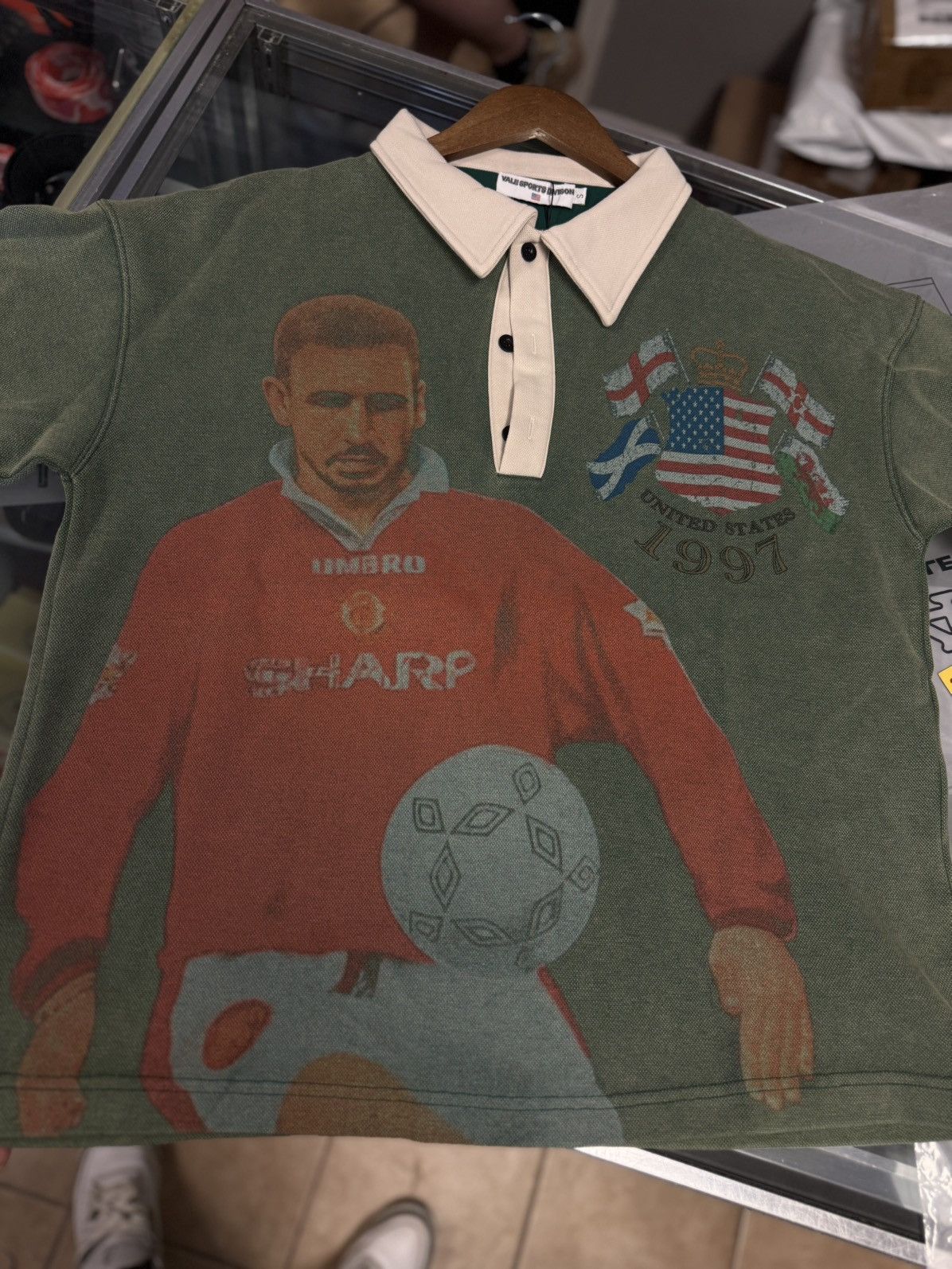 Vale Valley Green League Polo Green Tee Shirt Size Small (NEW) Size US S / EU 44-46 / 1 - 3 Thumbnail