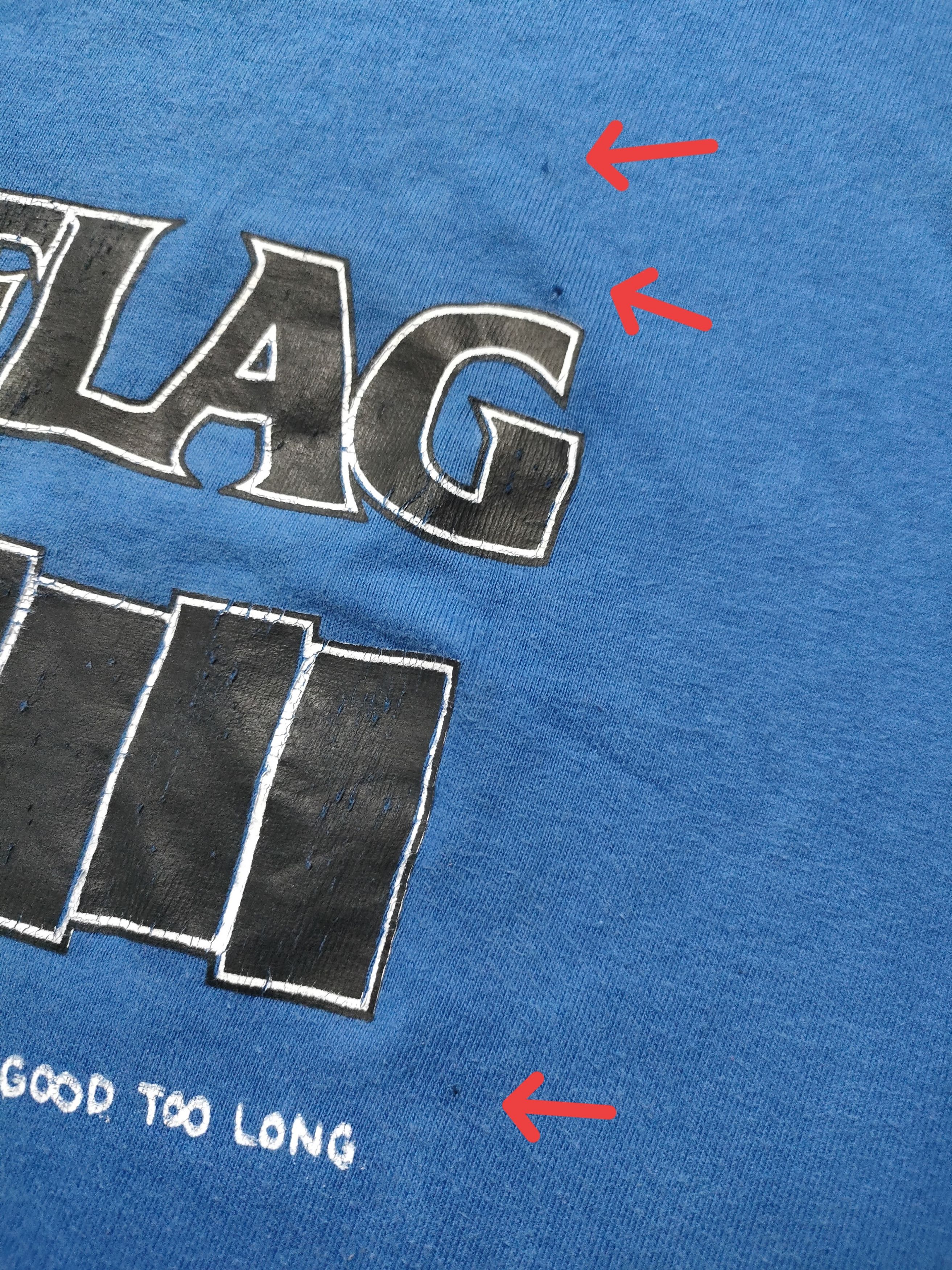 Band Tees 80s BLACK FLAG "86 TOUR IN MY HEAD" Vintage Tee Size US L / EU 52-54 / 3 - 8 Thumbnail