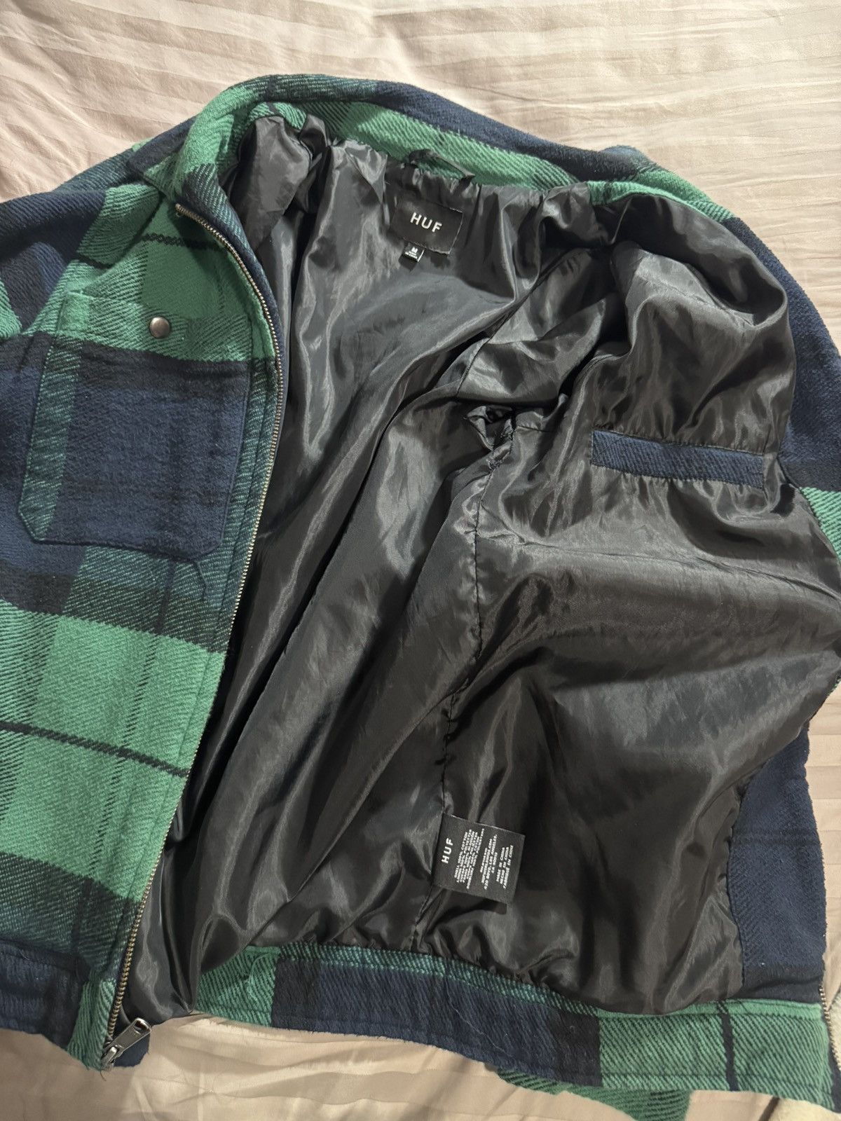 Huf × Pleasures Huf Pleasures Flannel Zip Up Size US M / EU 48-50 / 2 - 5 Thumbnail