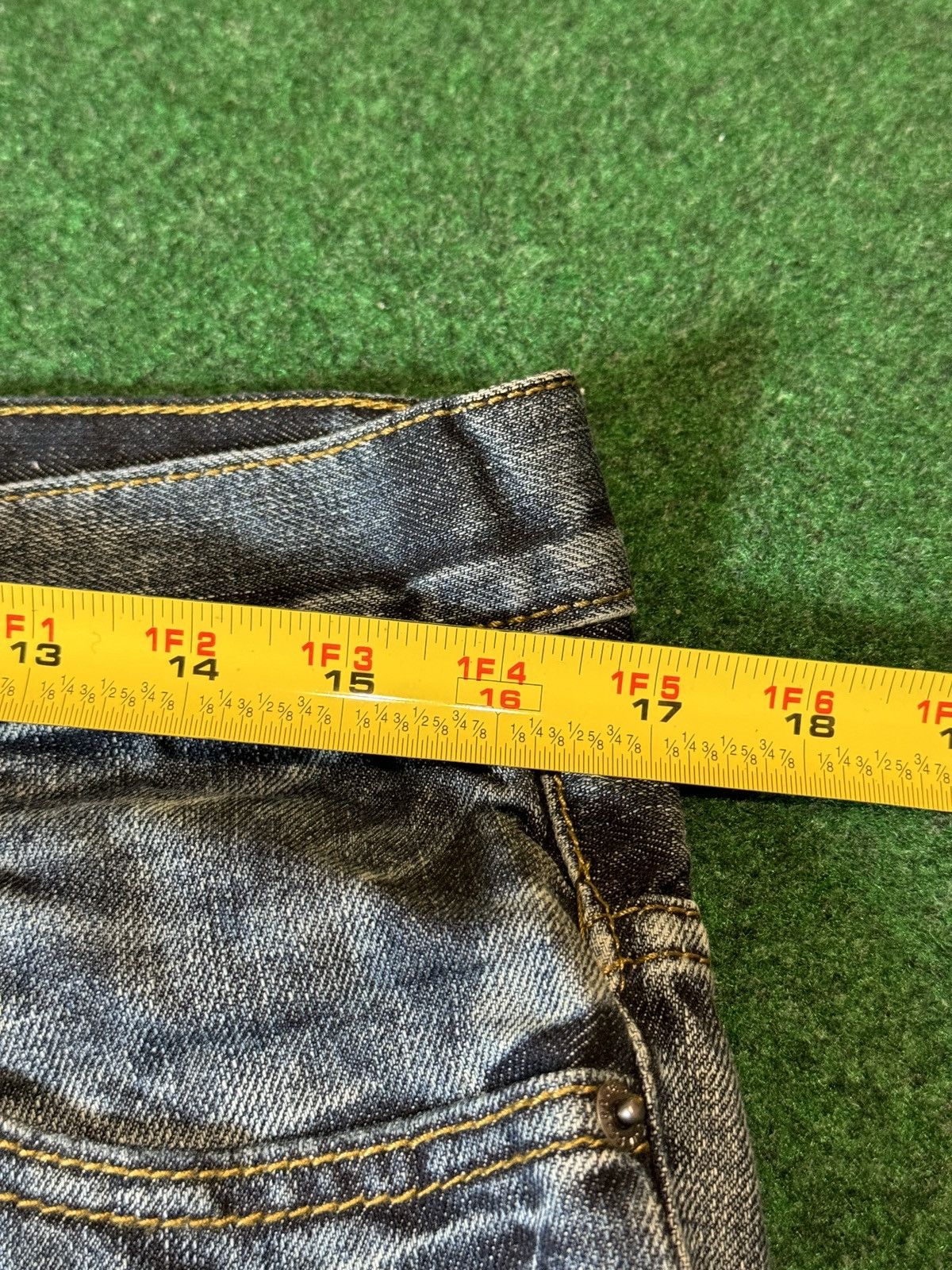 Other Y2K Baggy Jorts 14” Hip Hop Below Knee Denim Shorts Size US 34 / EU 50 - 4 Thumbnail