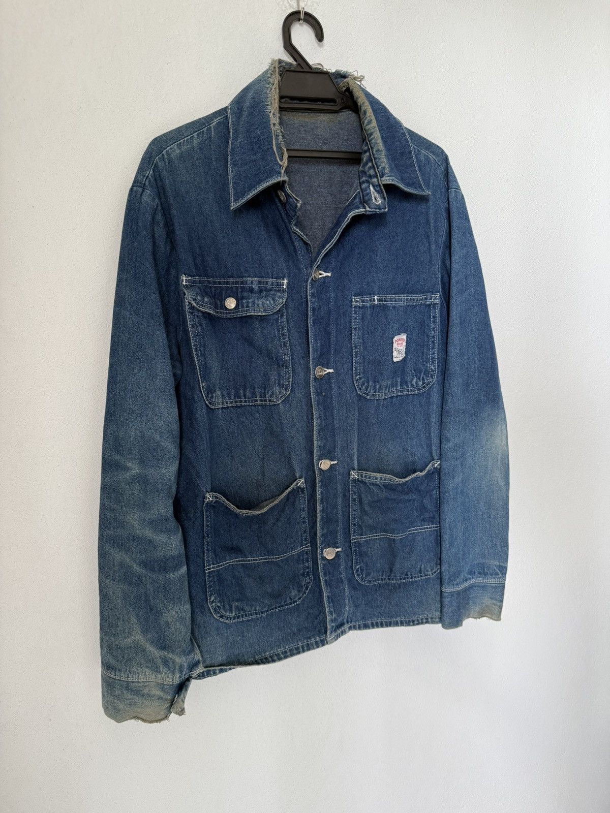 Pointer Vintage Pointer Distress Chore Jacket Denim Workwear Style Size US M / EU 48-50 / 2 - 2 Thumbnail
