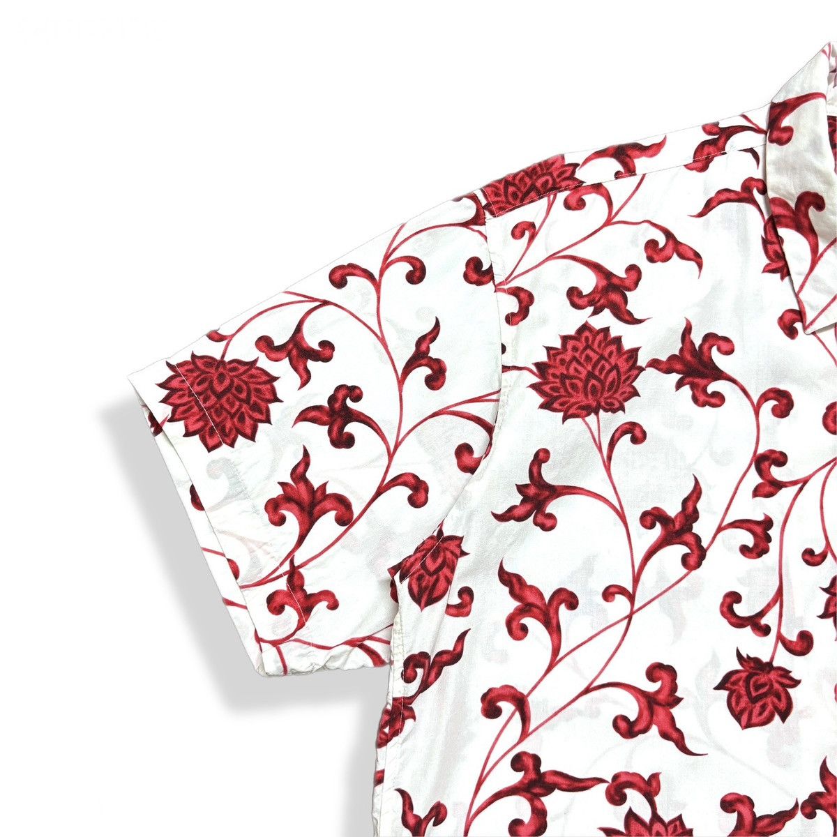 Yohji Yamamoto Yohji Yamamoto Pour Homme S/S 2001 Floral Shirt Size US L / EU 52-54 / 3 - 5 Thumbnail