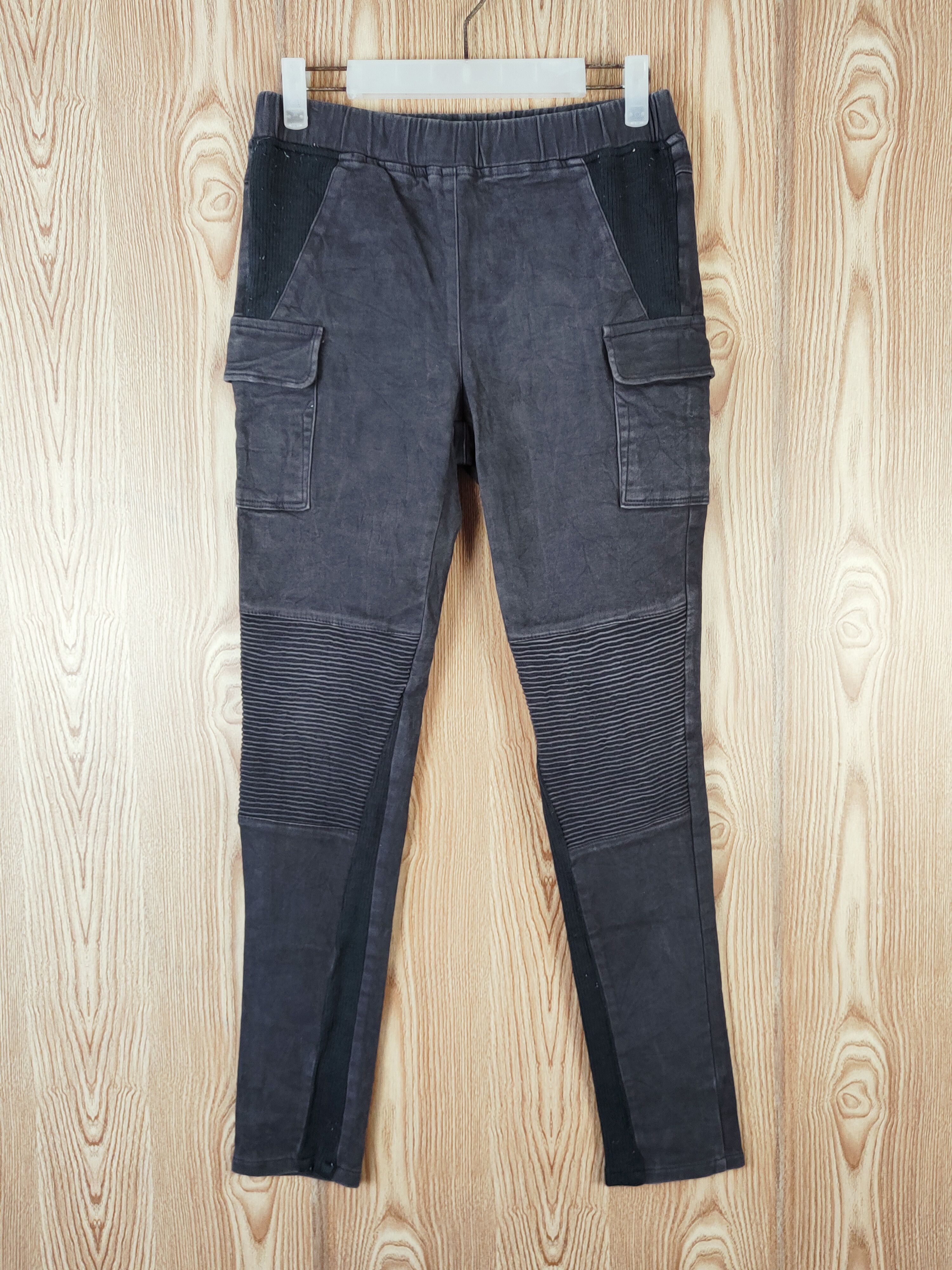 Japanese Brand Siren Black Multipocket Cargo Skinny Pants #W461 Size US 28 / EU 44 - 1 Thumbnail