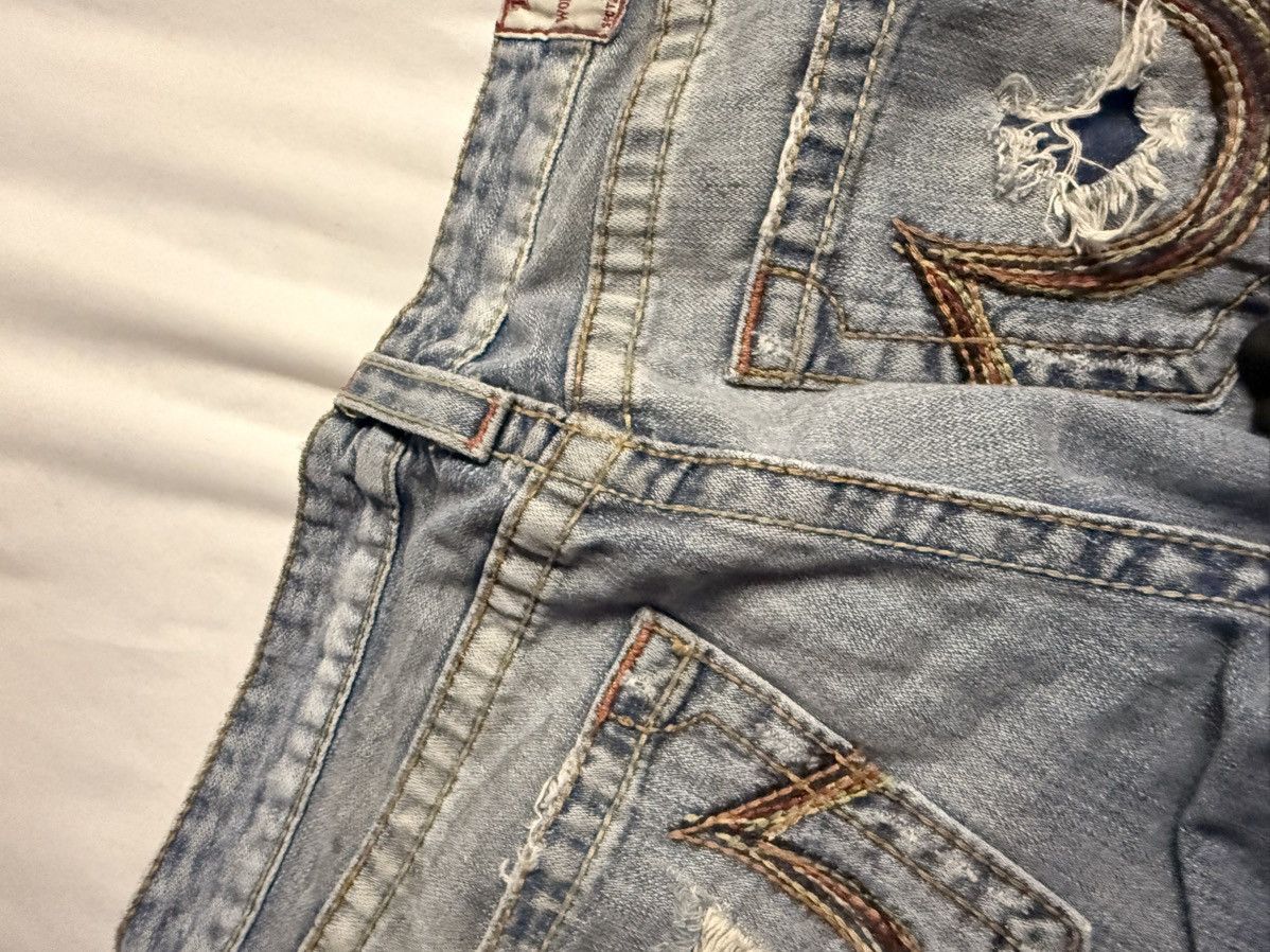 True Religion × Vintage Rainbow True Religion Jeans Real Vintage Y2K Bobby Big T Cut Size 31" - 5 Thumbnail