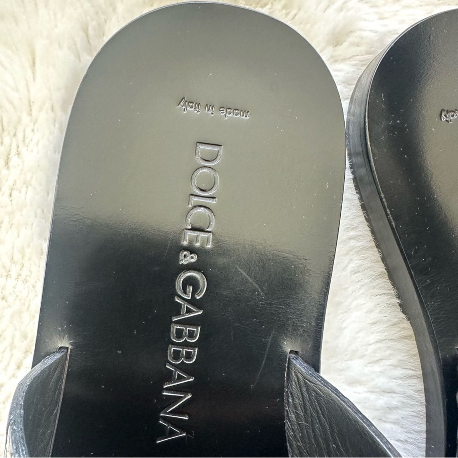 Dolce & Gabbana Dolce&Gabbana men leather slides size 8 US Authentic Size US 8 / EU 41 - 2 Thumbnail