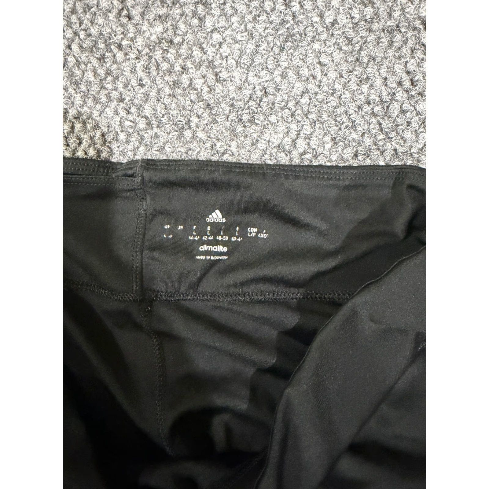Adidas Adidas Leggings Womens Small Black White Striped Climalite Athletic Cropped Size 28" / US 6 / IT 42 - 4 Thumbnail