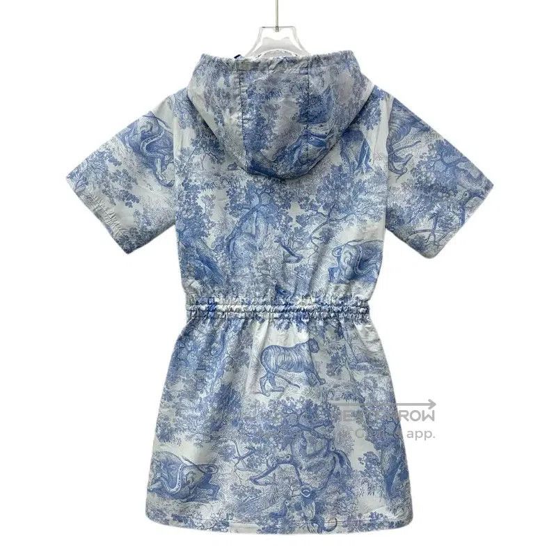 Dior Dior Blue Polyester Hooded Dress for Women . Size XXS / US 00 / IT 34 - 1 Thumbnail