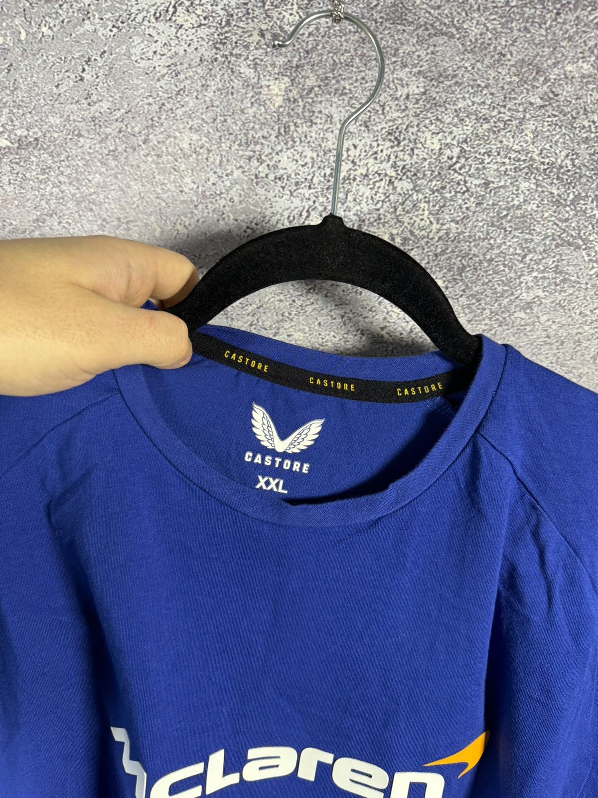 Castore × Formula 1 × Malcolm McLaren McLaren Formula 1 Team Racing T Shirt Blue Men’s XLarge Size US XL / EU 56 / 4 - 8 Thumbnail