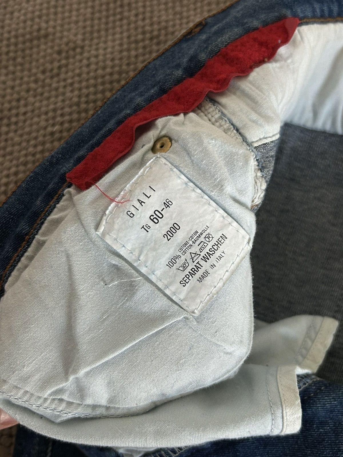 Vintage 90s Giali Motorcycle Padded Denim Jeans Biker Racing