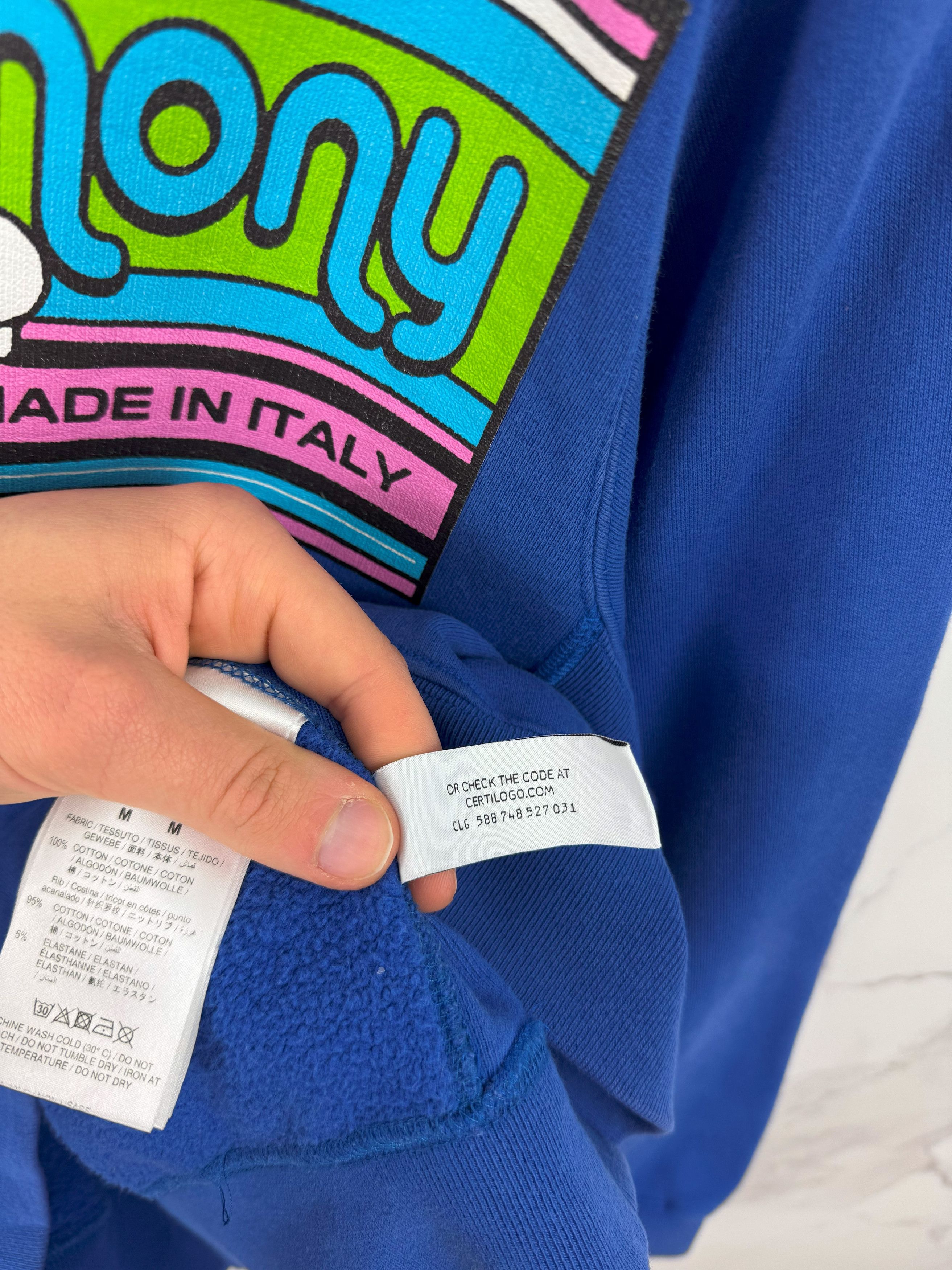 Opening Ceremony Opening Ceremony Blue Graphic Logo Sweatshirt Size M Size US M / EU 48-50 / 2 - 11 Thumbnail