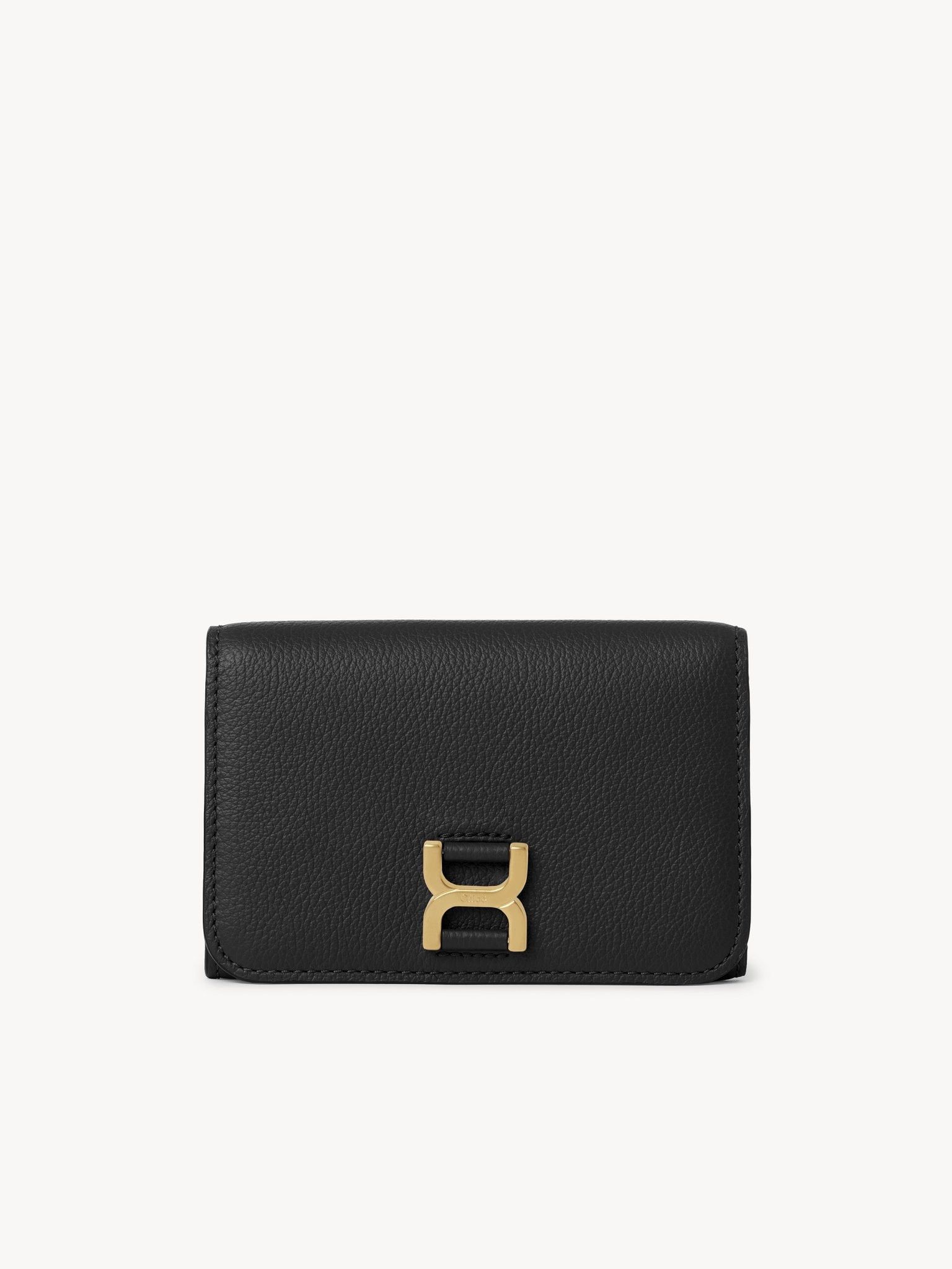 Chloe oc11z0625 Size: OS / Marcie Medium Compact Wallet in Black Size ONE SIZE - 1 Thumbnail