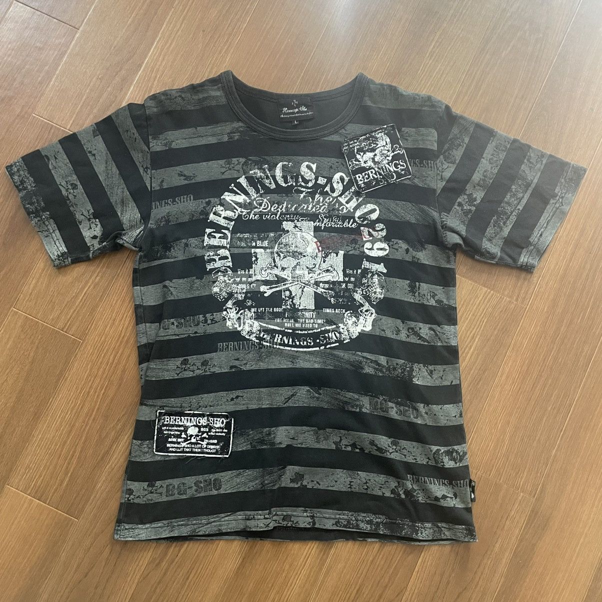 BERNINGS SHO Bernings Sho striped tshirts Size US L / EU 52-54 / 3 - 1 Thumbnail