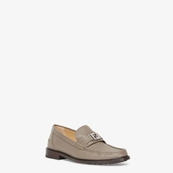 Fendi o1loc1c0824 Square Loafer in Beige Size US 8 / EU 41 - 2 Thumbnail