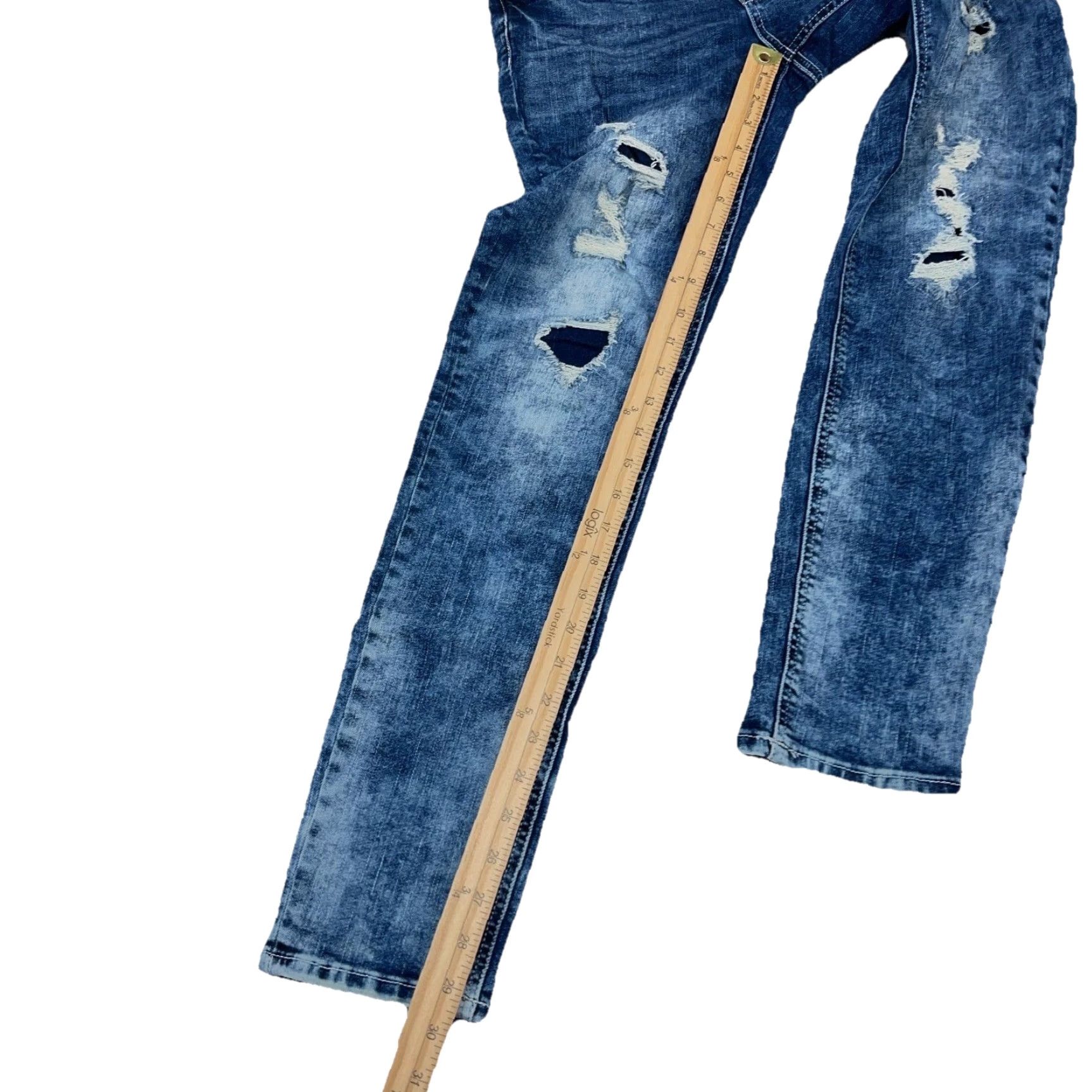 Vintage Maurices Jeans Women 6 Skinny Fit Denim Blue 5-Pocket Stretch Regular Cargo: Maurices? Size 28" / US 6 / IT 42 - 7 Thumbnail