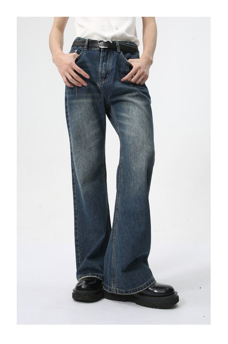 Japanese Brand × Jean High street retro distressed washed flared denim jeans Size US 32 / EU 48 - 3 Thumbnail