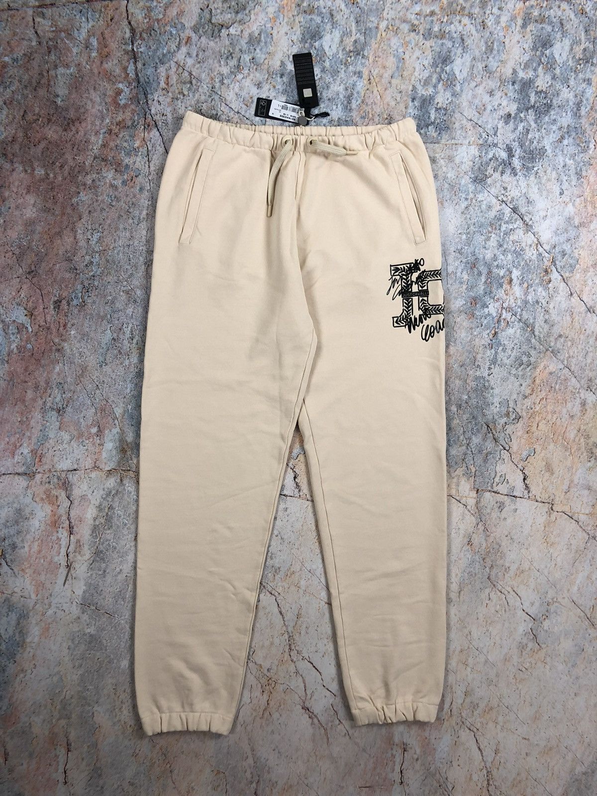 image of Just Cavalli New Casual Beige Sweatpants Regular Fit, Men's (Size 33)