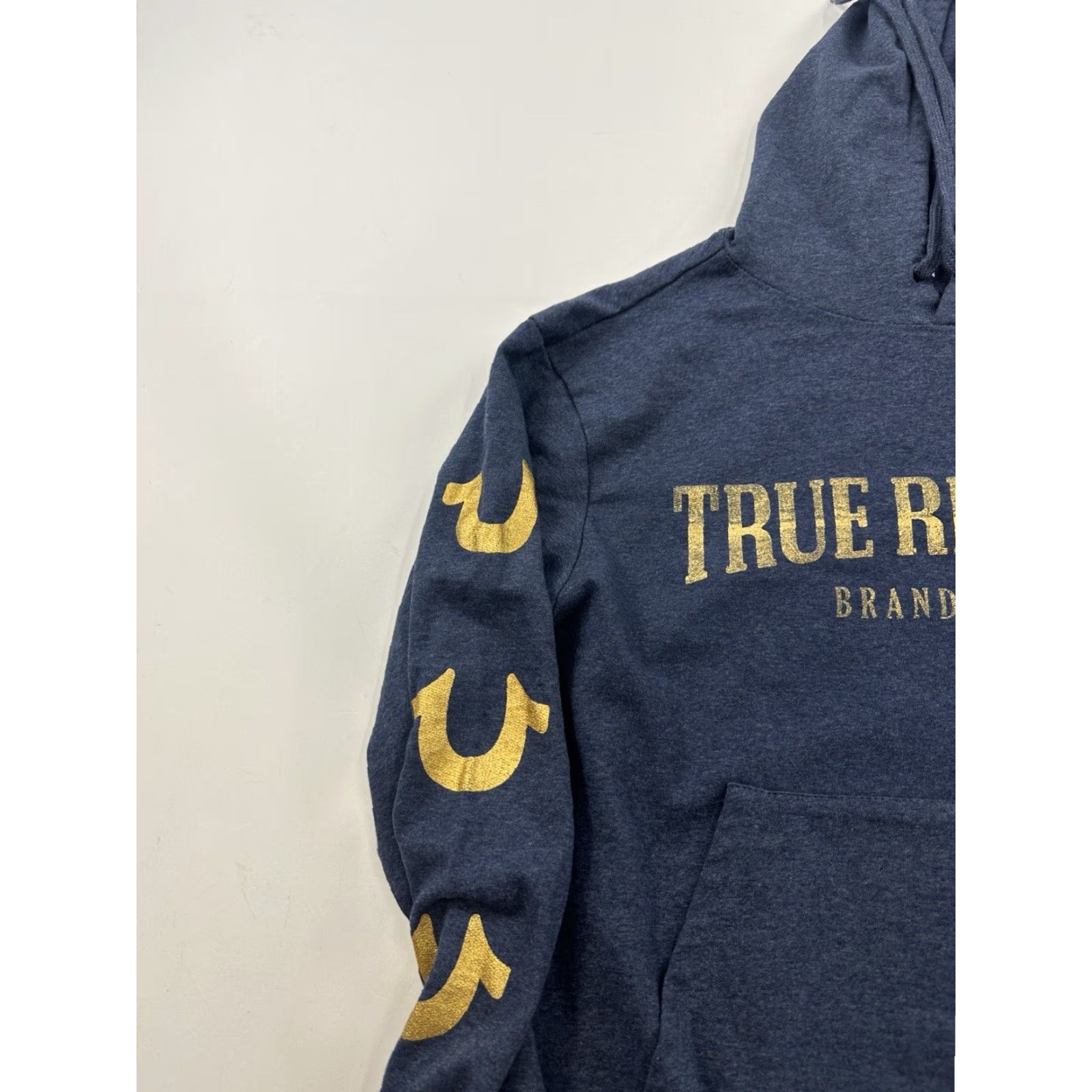 True Religion True Religion Hoodie Sweatshirt Mens L Gray Logo Pullover Long Sleeve Graphic Print All Seasons Modern Designer Activewear Size US L / EU 52-54 / 3 - 2 Thumbnail