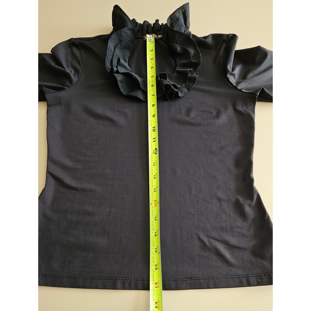 J.McLaughlin J. Mclaughlin Ruffle Neck Catalina Cloth 3/4 Sleeve Top XS Size XS / US 0-2 / IT 36-38 - 5 Thumbnail