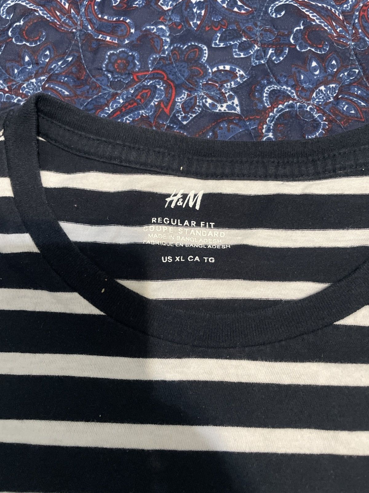 H&M H&M Striped Shirt Size US XL / EU 56 / 4 - 2 Thumbnail