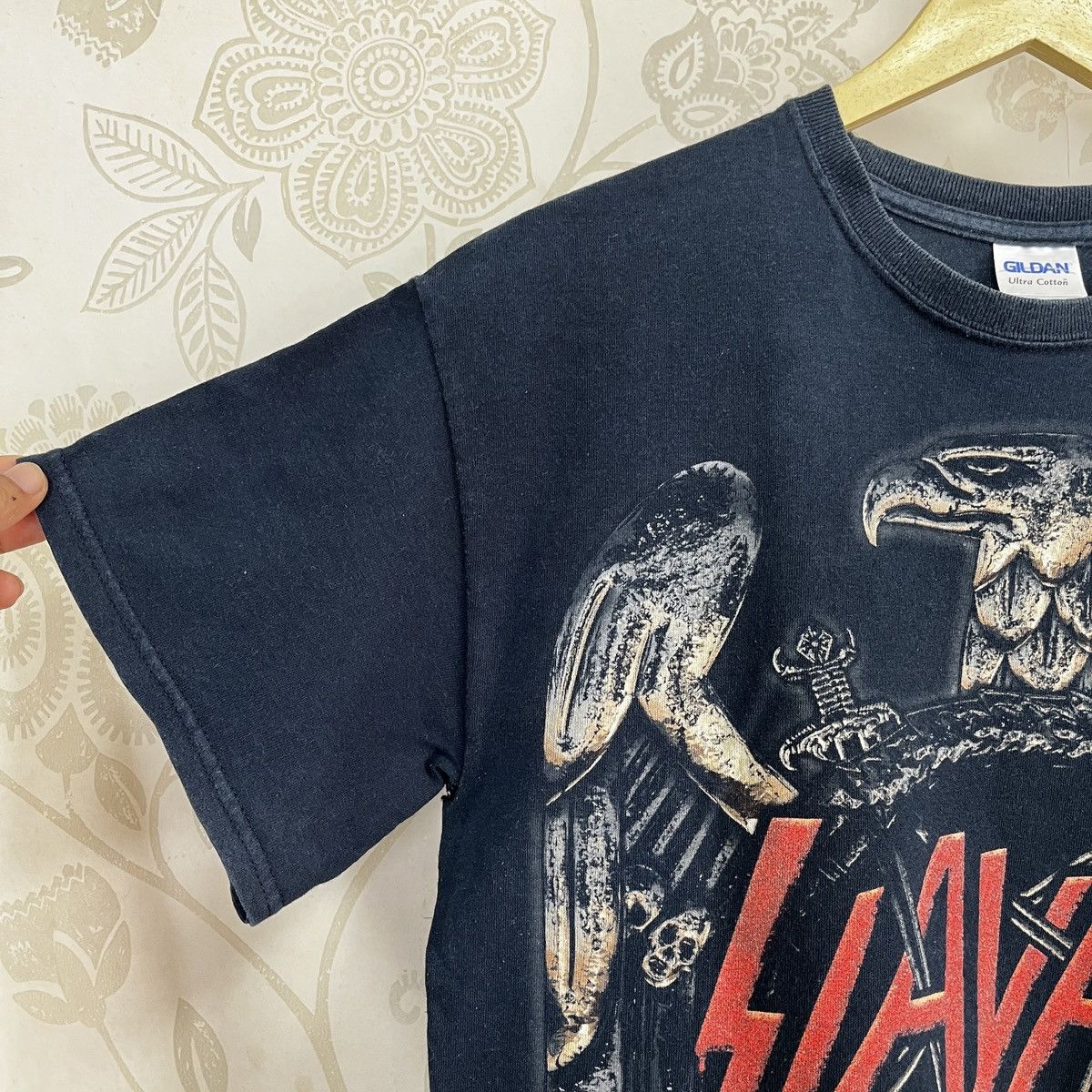 Slayer × Vintage Slayer World Tour 2012-2013 Full Printed Rock TShirt Size US M / EU 48-50 / 2 - 5 Thumbnail