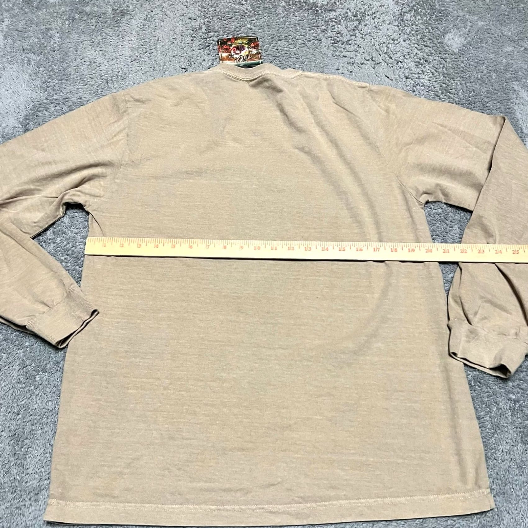 Vintage Wizard of Oz Shirt Tan Brown Long Sleeve Graphic Tshirt Adult Medium M Men Brown Tan Graphic Tshirt Oz Shirt Size US M / EU 48-50 / 2 - 5 Thumbnail