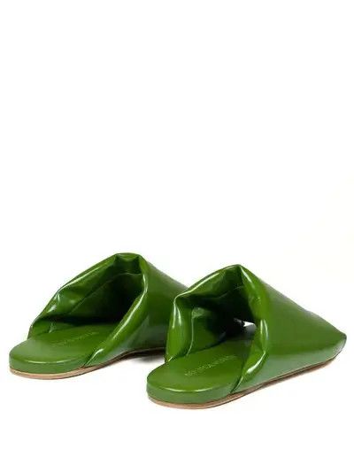 Bottega Veneta o1n1vont1225 Cushion Slides in Green Size US 4 / IT 34 - 3 Thumbnail